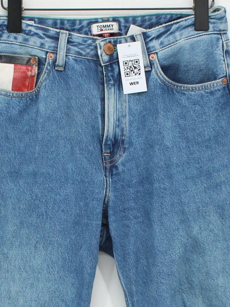 Tommy Jeans Men's Jeans S Blue 100% Cotton Straight - Image 3