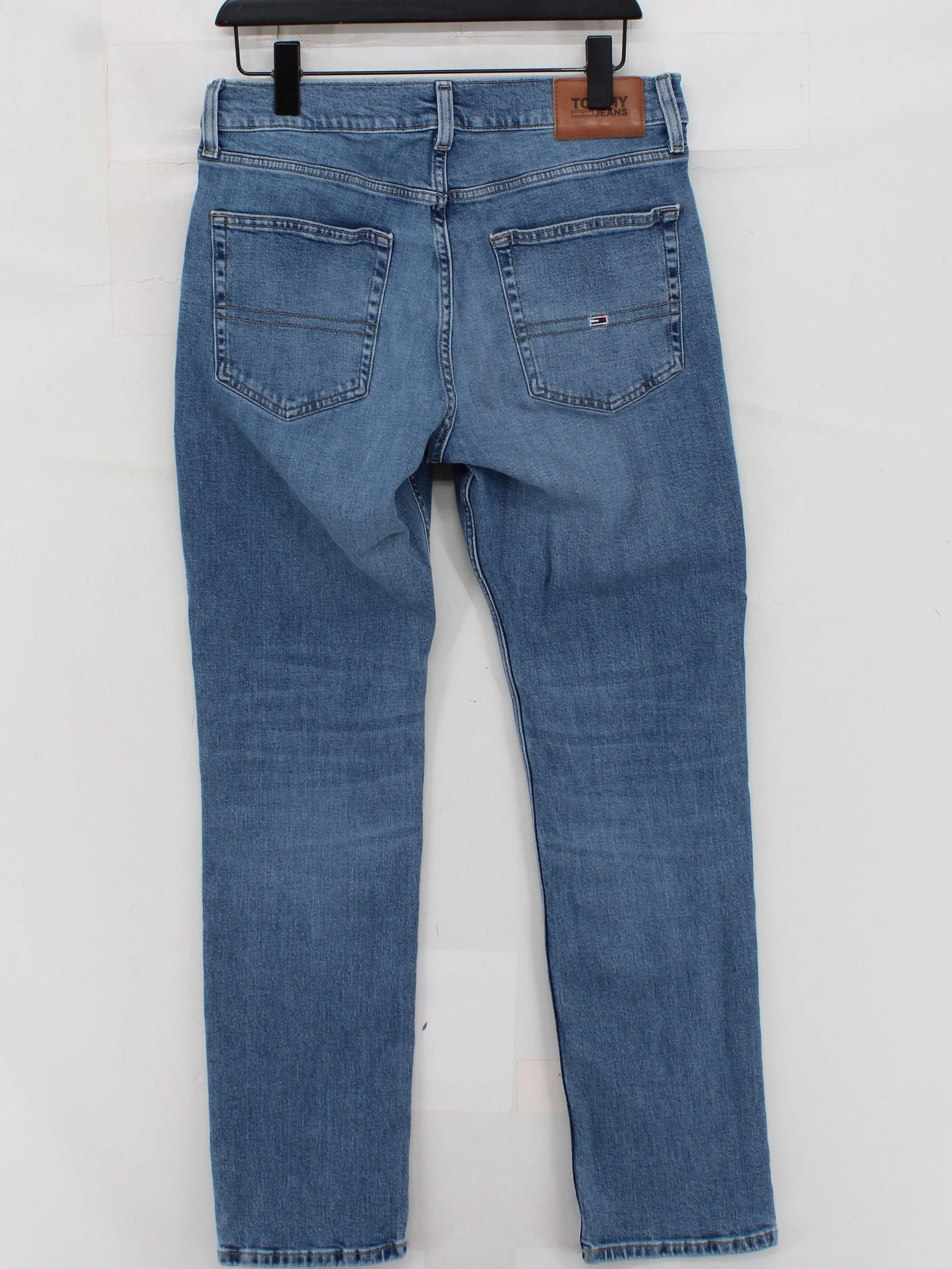 Tommy Jeans Men's Jeans W 31 in; L 32 in Blue Cotton with Elastane Straight - Image 2