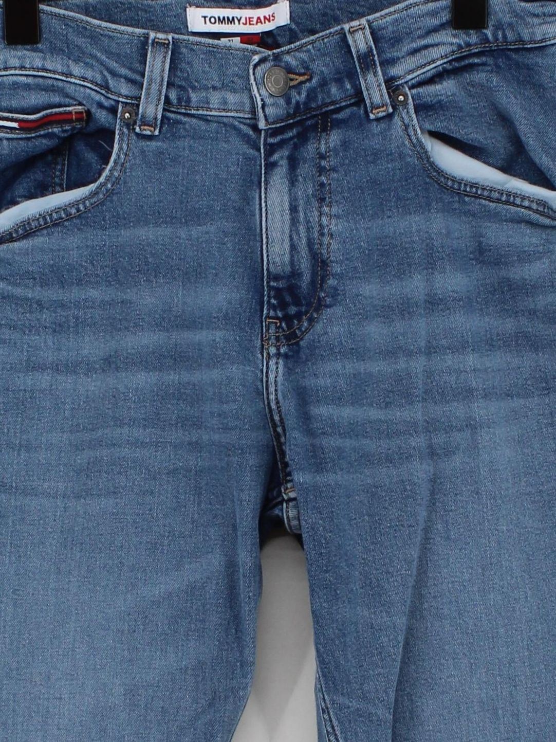Tommy Jeans Men's Jeans W 31 in; L 32 in Blue Cotton with Elastane Straight - Image 3