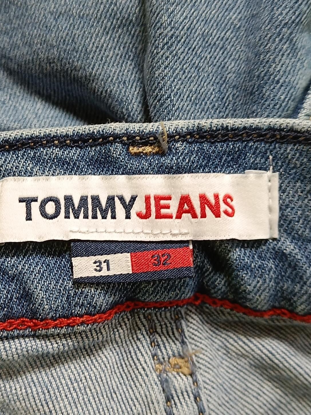 Tommy Jeans Men's Jeans W 31 in; L 32 in Blue Cotton with Elastane Straight - Image 5