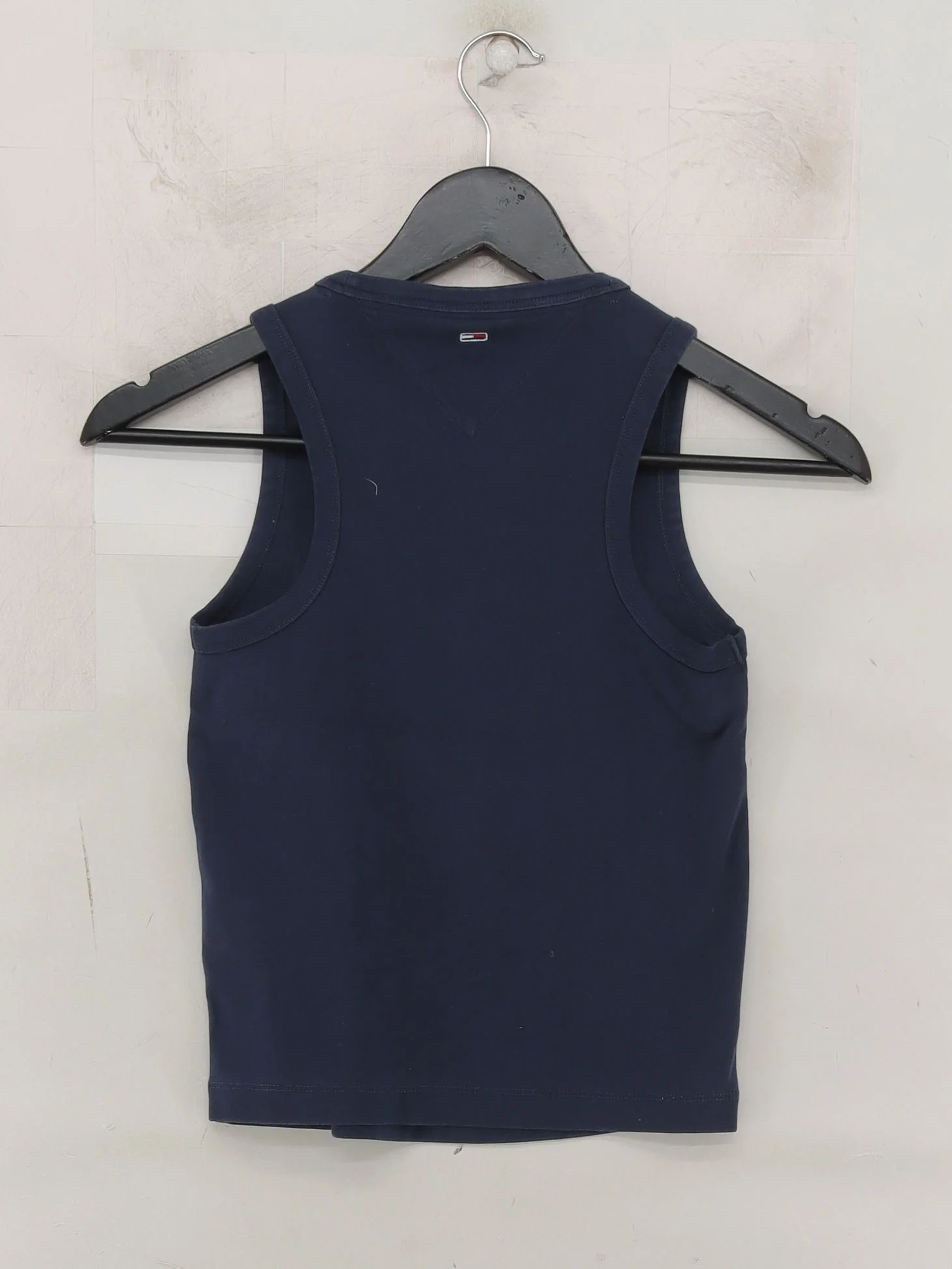 Tommy Jeans Men's T-Shirt S Blue Cotton with Elastane Basic - Image 2