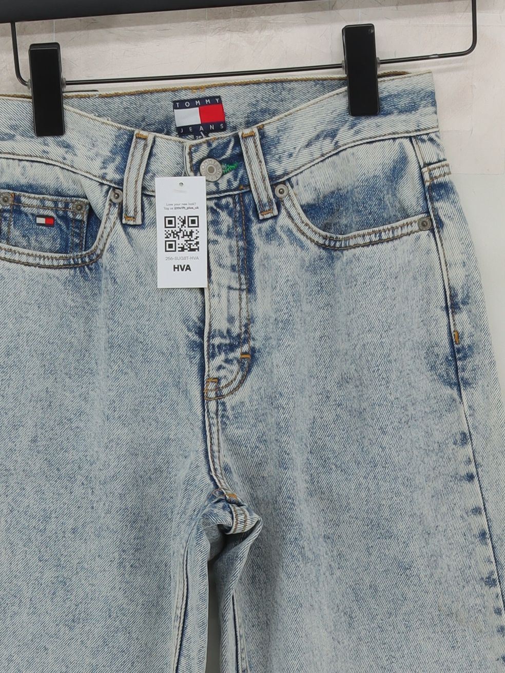 Tommy Jeans Women's Jeans W 25 in; L 32 in Blue 100% Cotton Straight - Image 3