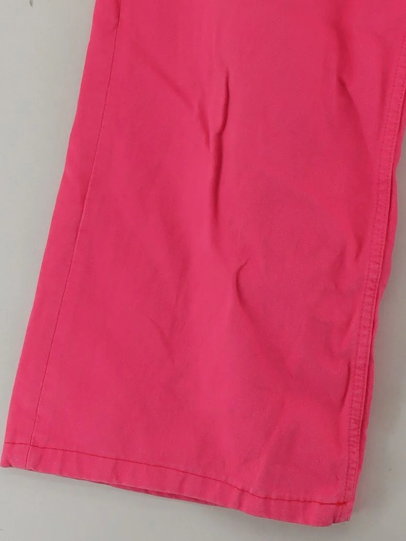 Tommy Jeans Women's Jeans W 27 in; L 30 in Pink 100% Cotton Wide-Leg - Image 4