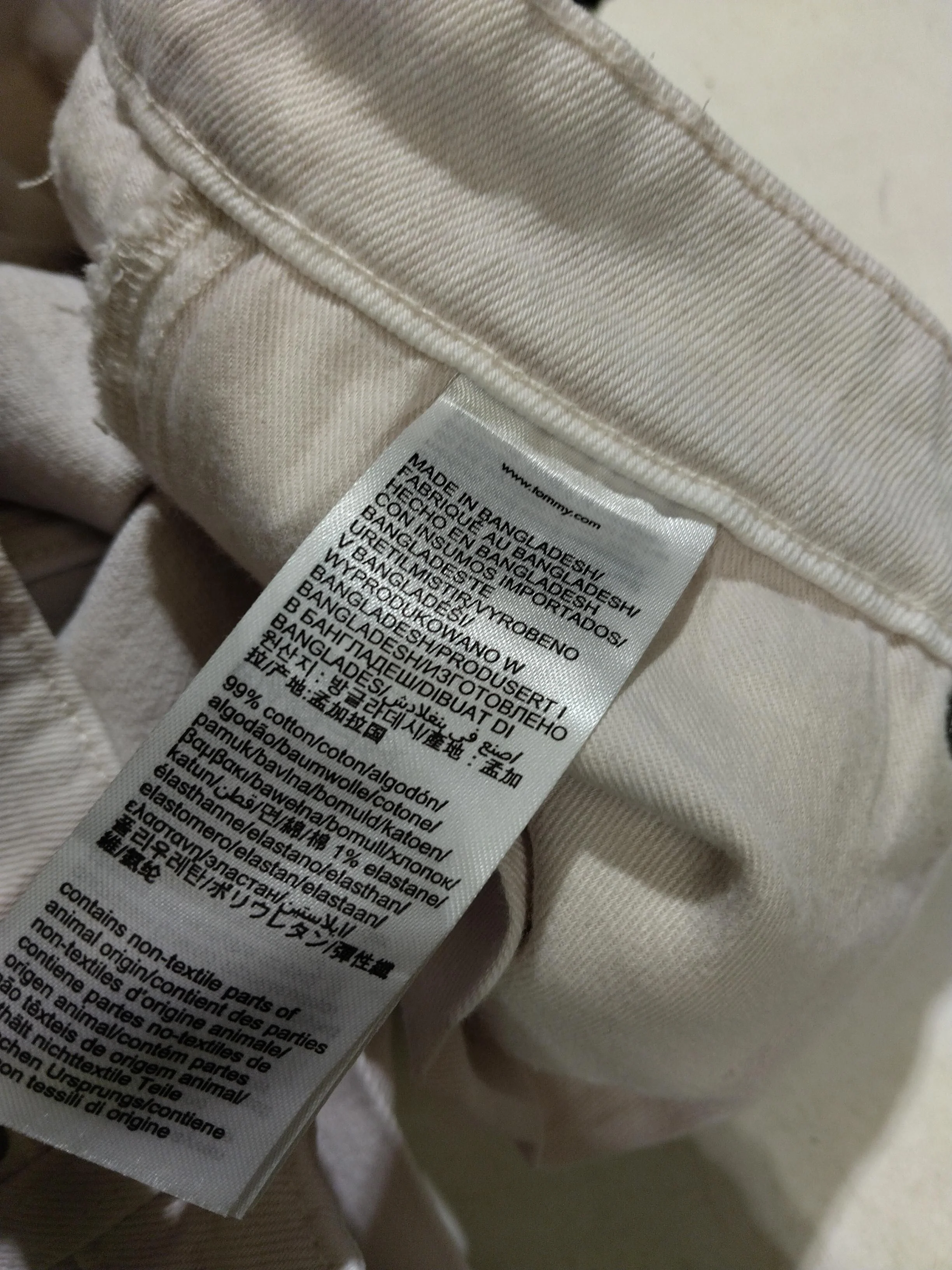 Tommy Jeans Women's Jeans W 28 in Cream Cotton New with tags - Image 6