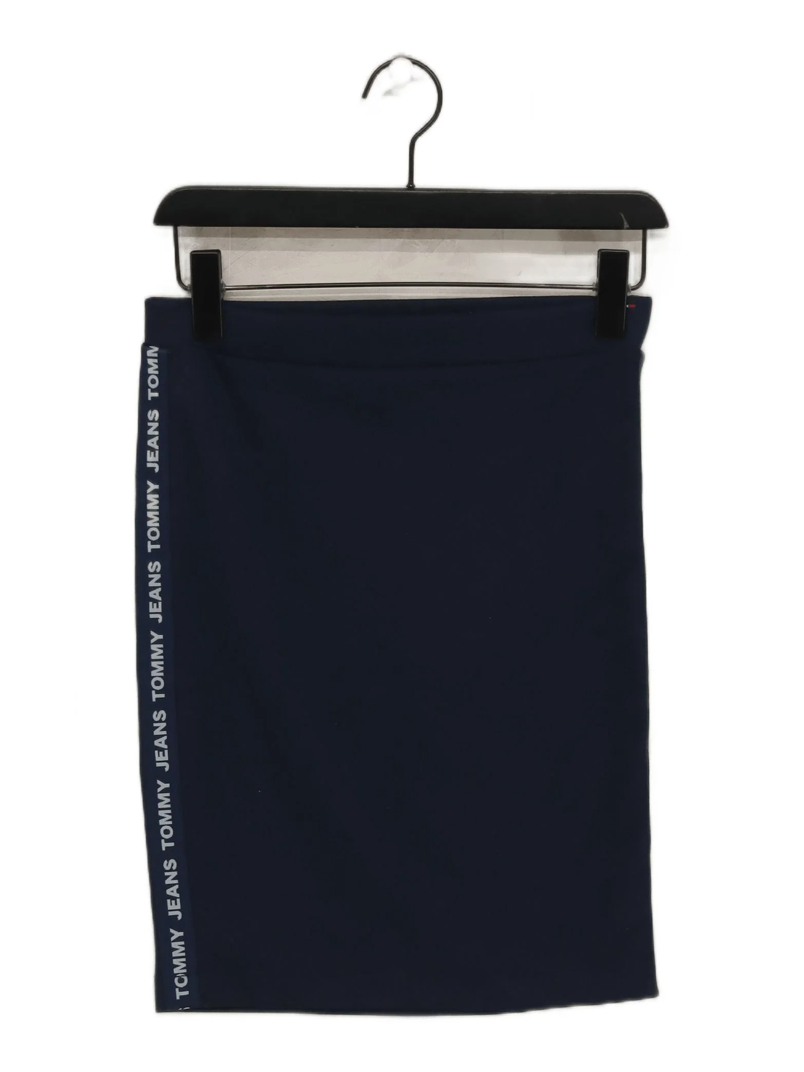 Tommy Jeans Women's Mini Skirt S Blue Polyester with Viscose, Elastane Mini