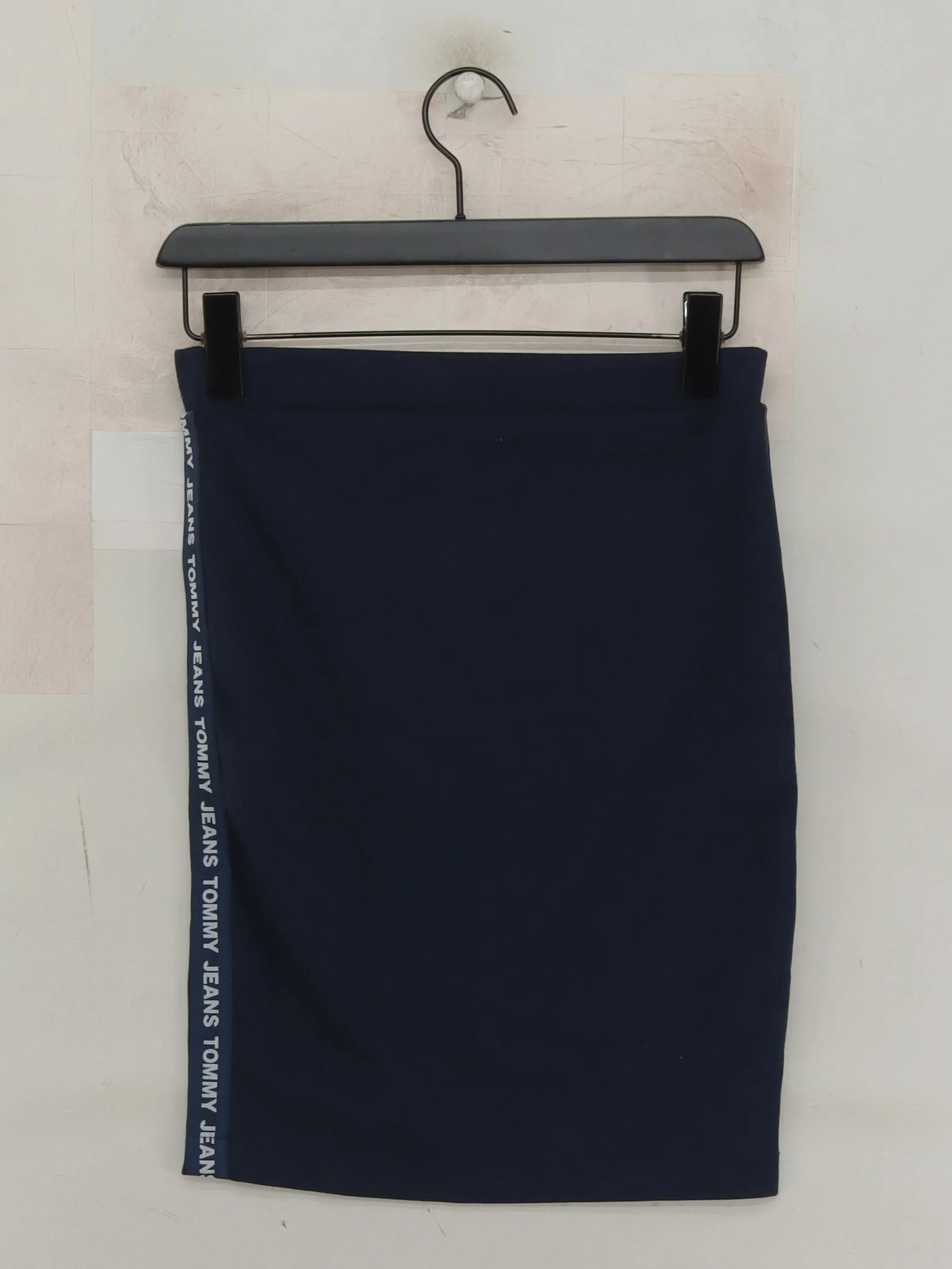 Tommy Jeans Women's Mini Skirt S Blue Polyester with Viscose, Elastane Mini - Image 2