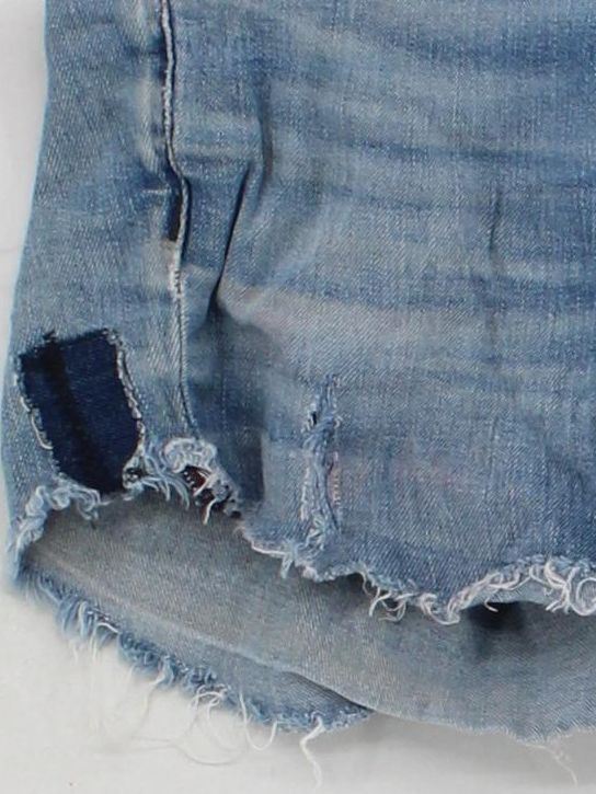 Tommy Jeans Women's Shorts W 30 in Blue 100% Cotton Cut-Off - Image 4