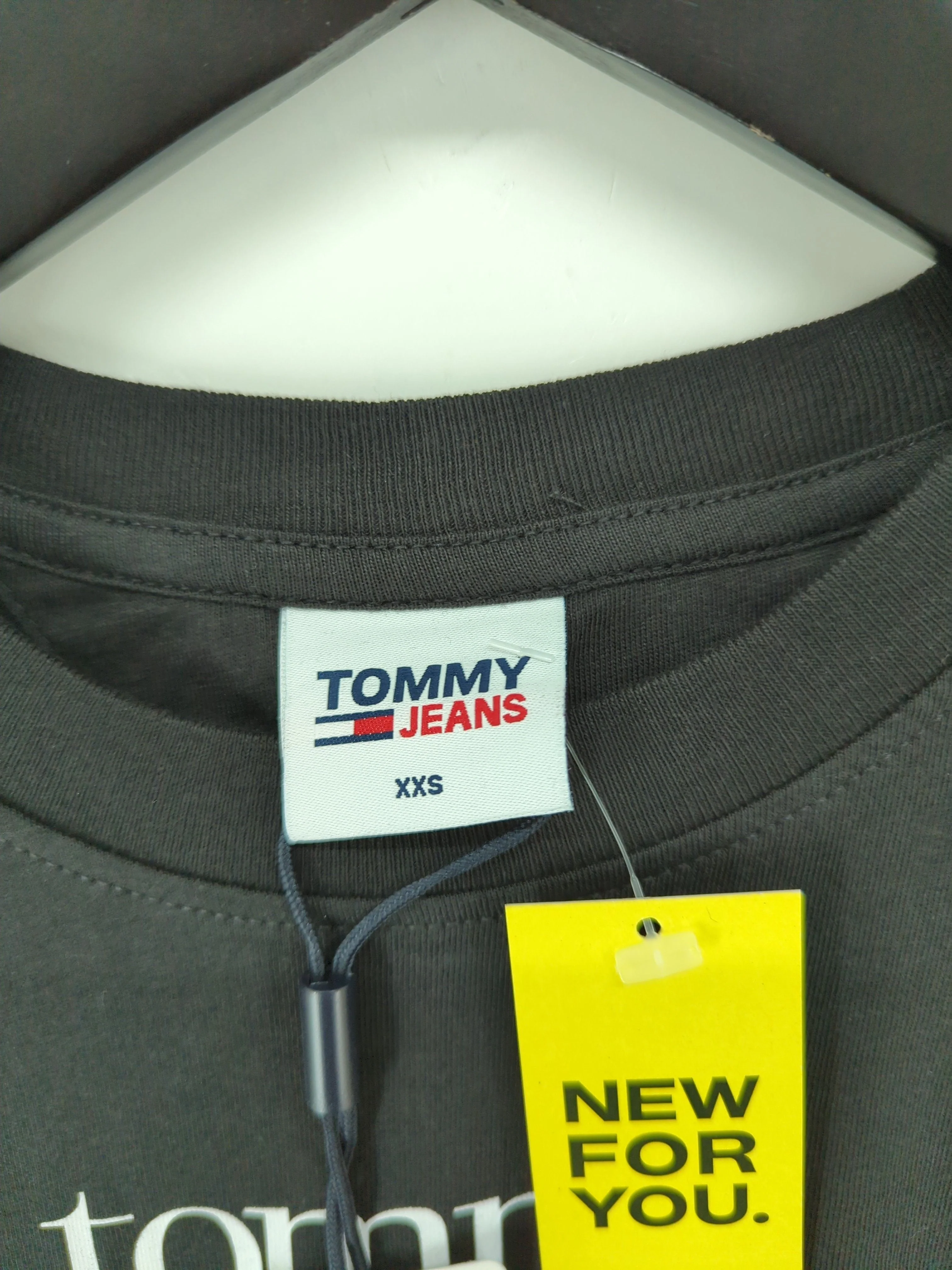 Tommy Jeans Women's T-Shirt XXS Black 100% Cotton Basic New with tags - Image 5