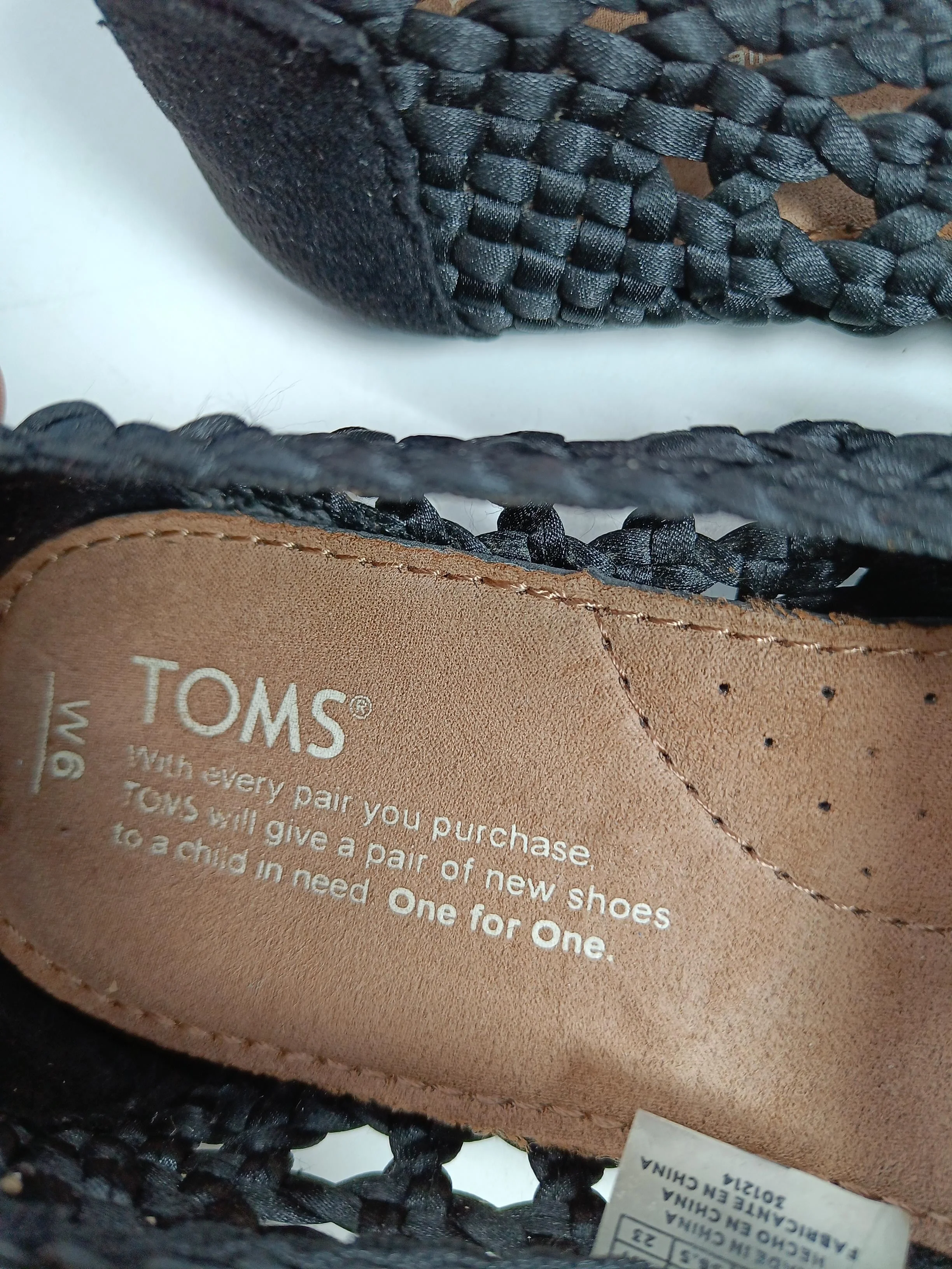 Toms Women's Flat Shoes UK 4 Black 100% Other Ballet - Image 8