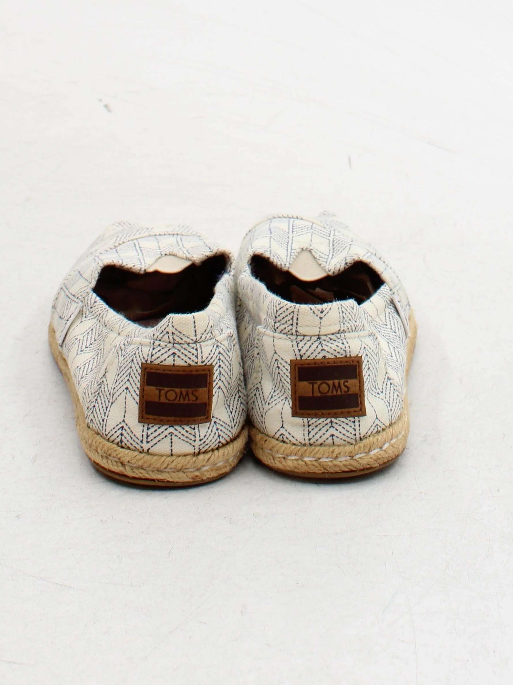 Toms Women's Flat Shoes UK 4 Cream Geometric 100% Other Loafer - Image 3