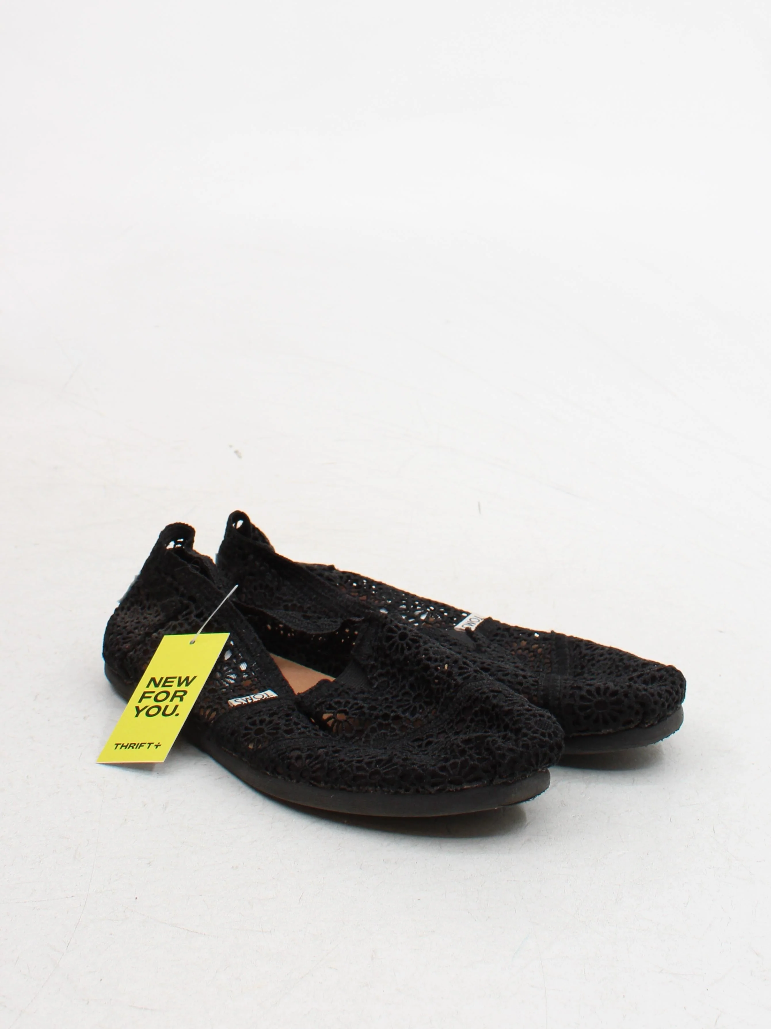 Toms Women's Flat Shoes UK 8 Black 100% Other Ballet - Image 4