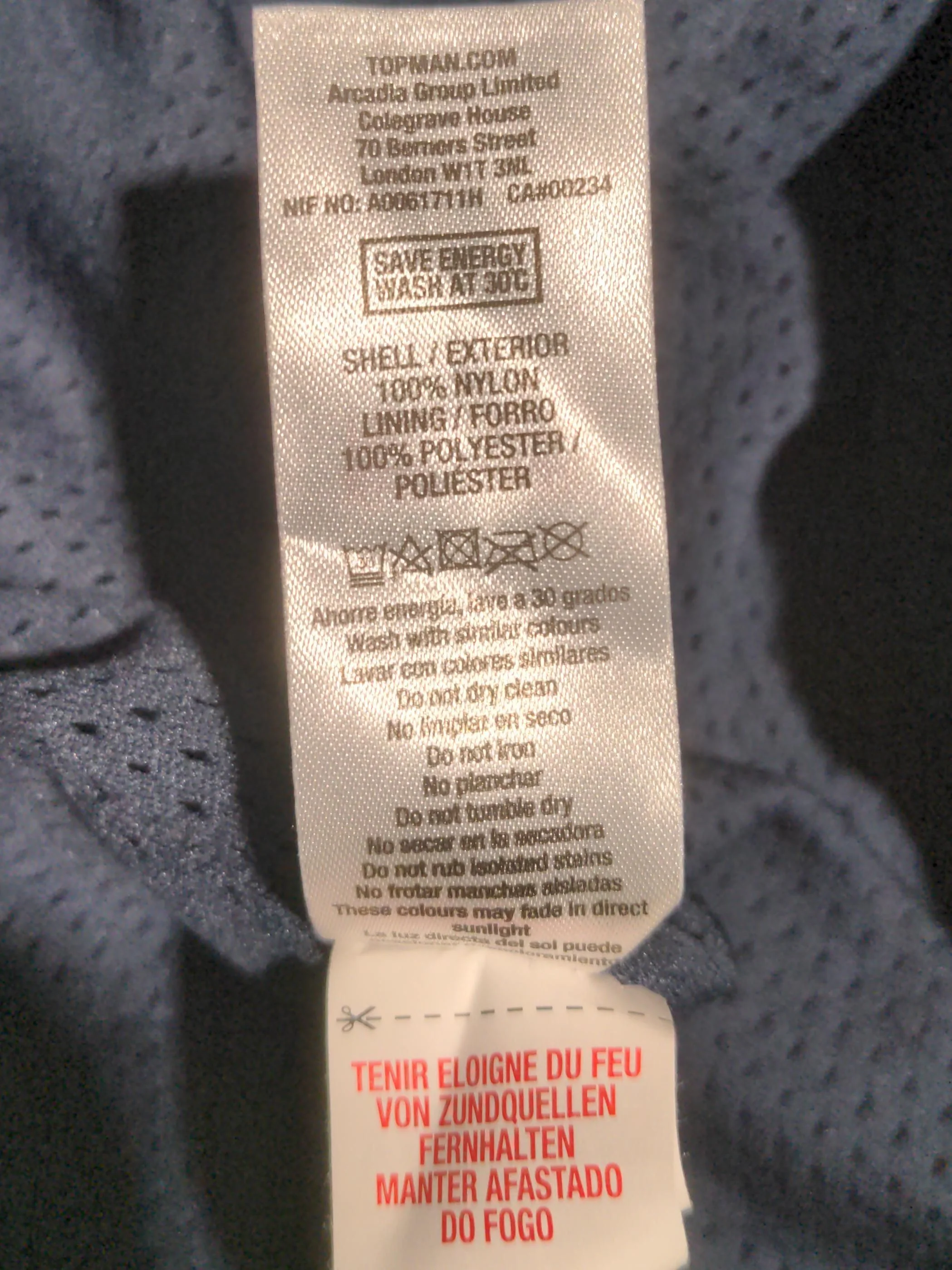 Topman Bomber Jacket jacket blue - Image 7