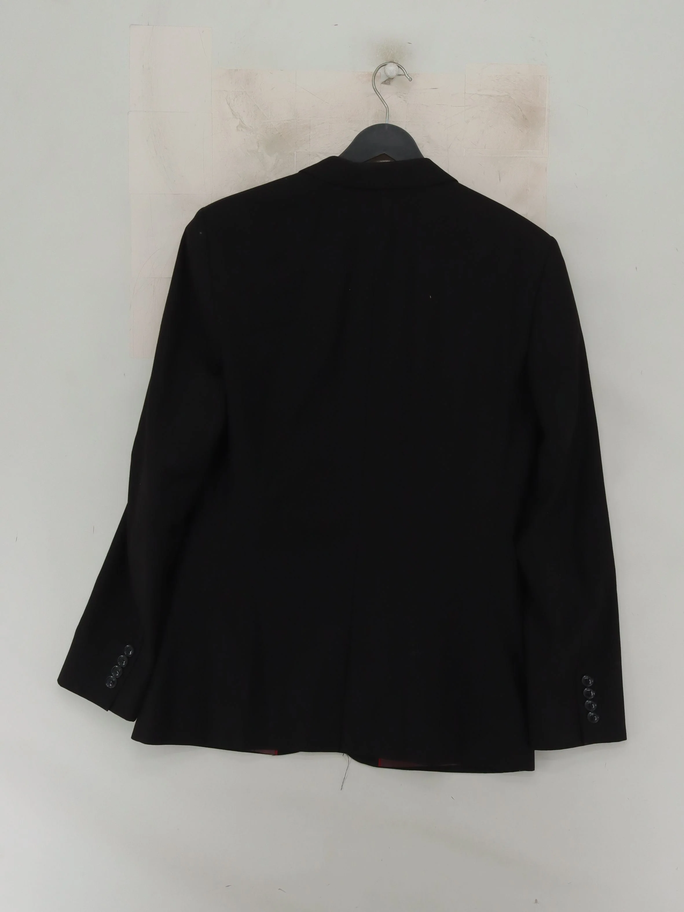 Topman Men's Blazer Chest: 38 in Black Polyester with Viscose Overcoat - Image 2