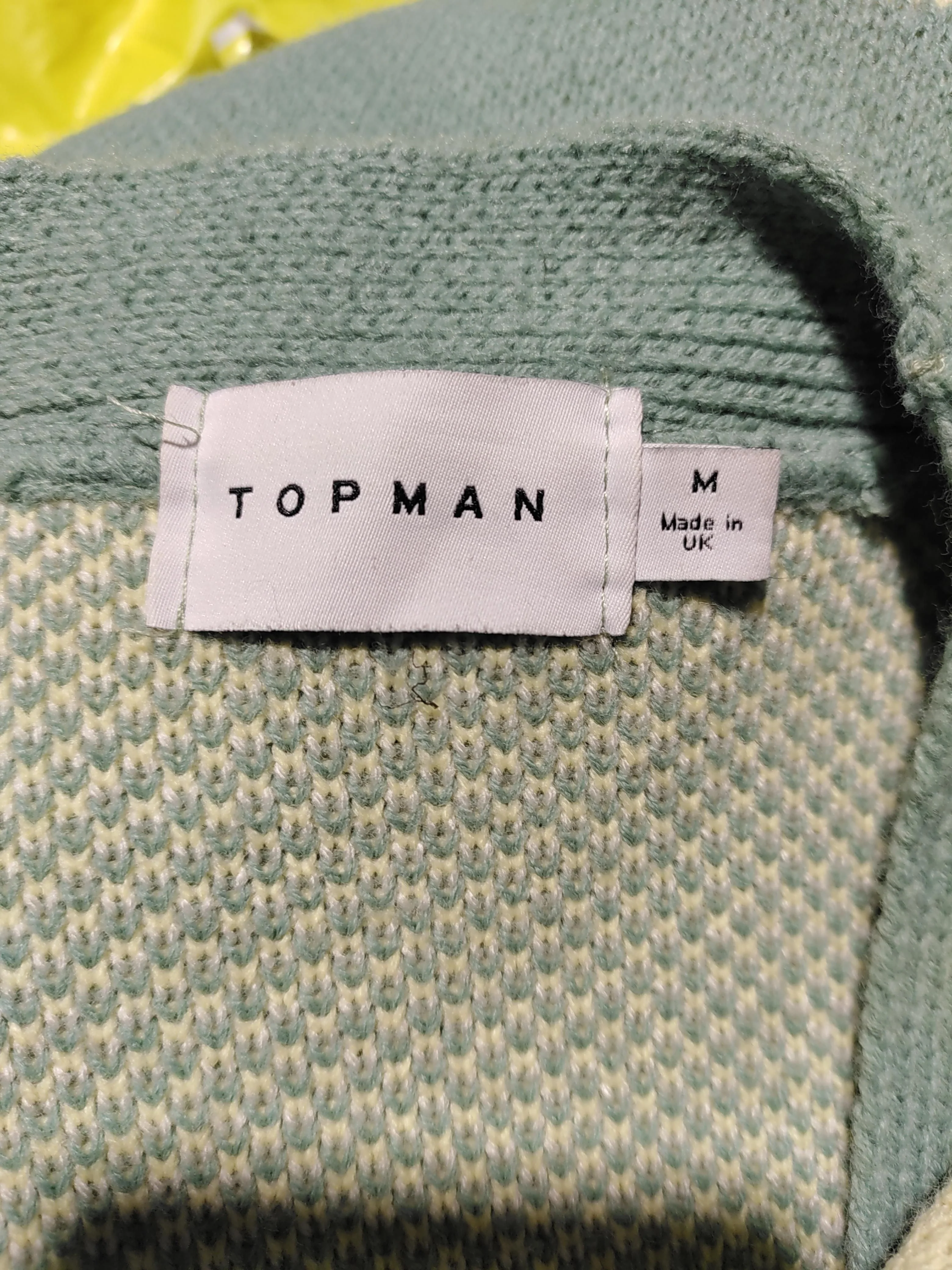 Topman Men's Cardigan M Green Floral 100% Other V-Neck Cardigan - Image 7