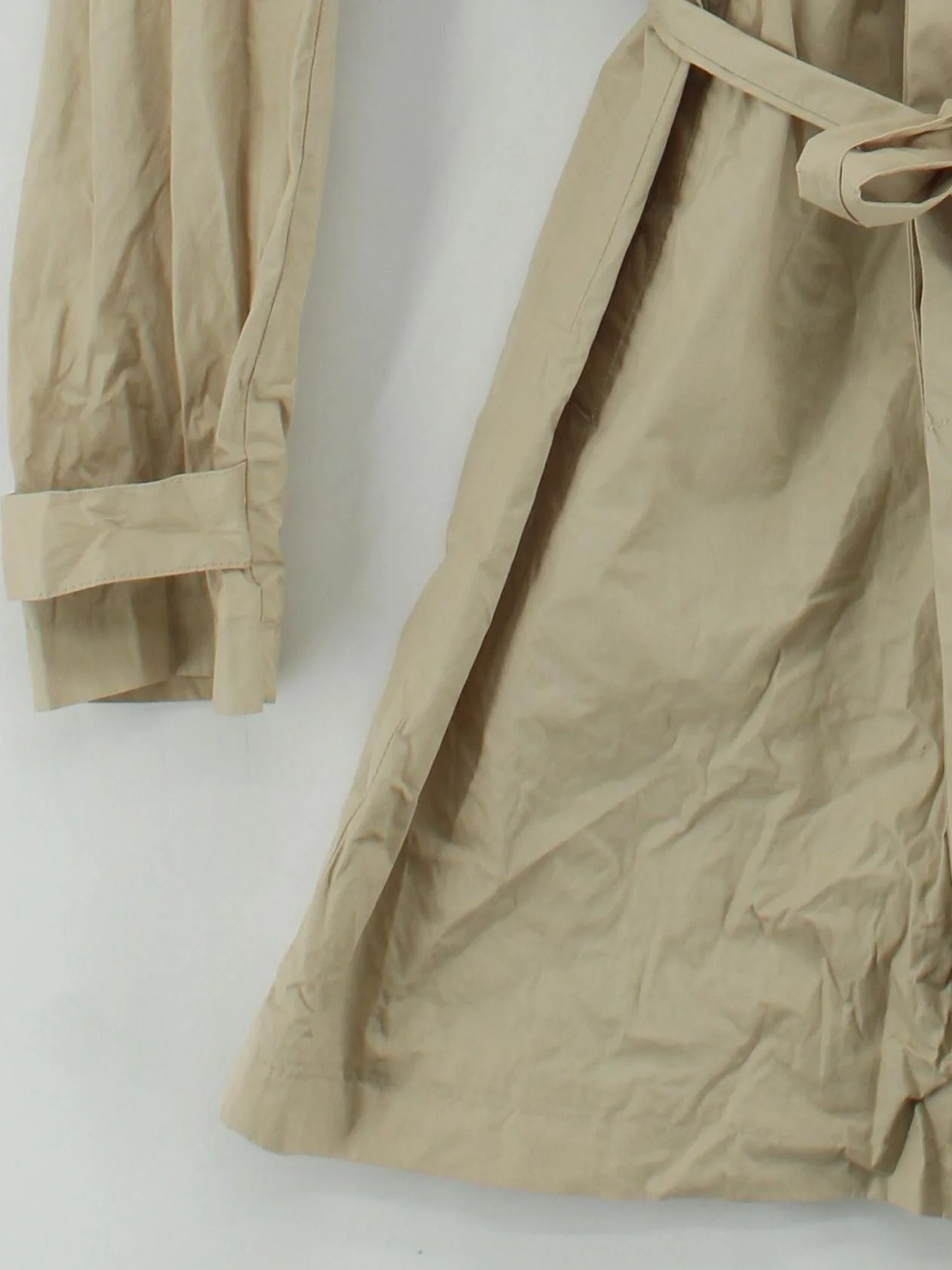 Topman Men's Coat M Tan Cotton with Polyester, Cotton Trench Coat - Image 4