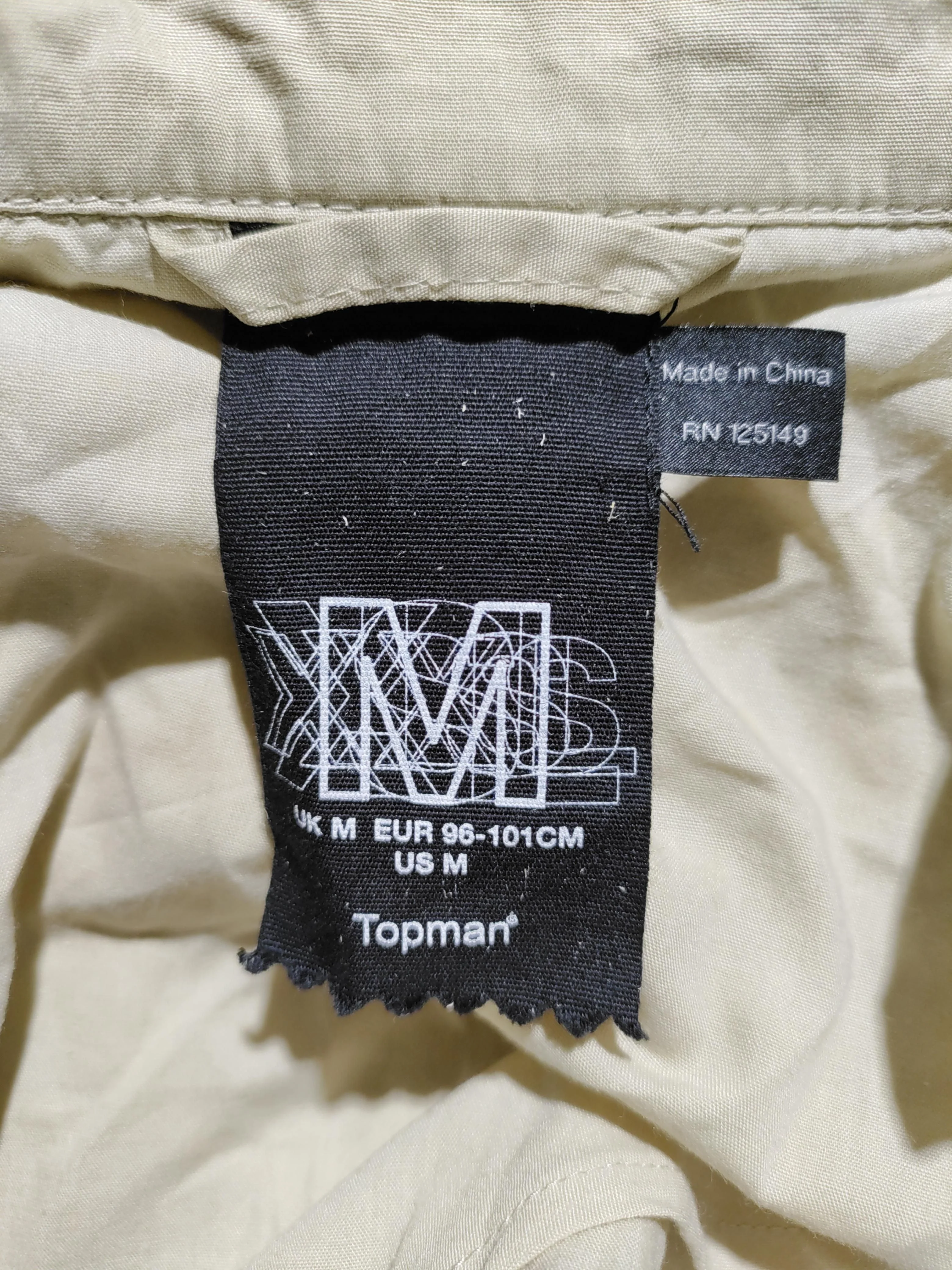 Topman Men's Coat M Tan Cotton with Polyester, Cotton Trench Coat - Image 6