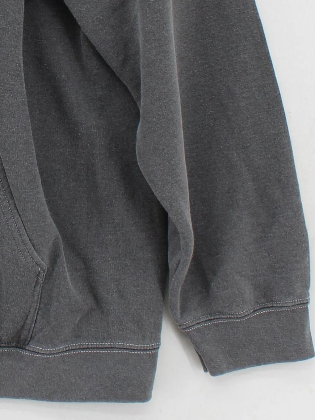 Topman Men's Hoodie L Grey Cotton with Polyester, Elastane Pullover - Image 4