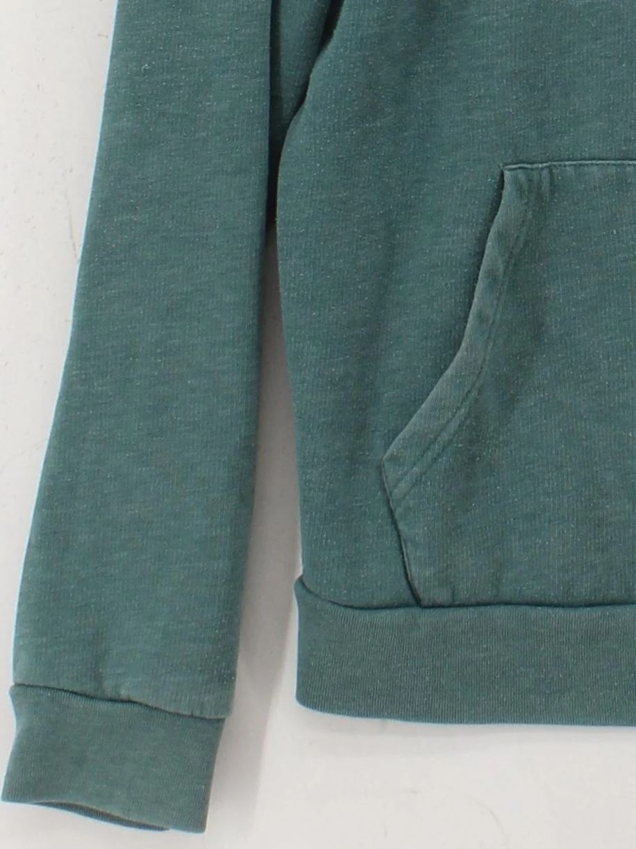 Topman Men's Hoodie M Green Cotton with Polyester Pullover - Image 4