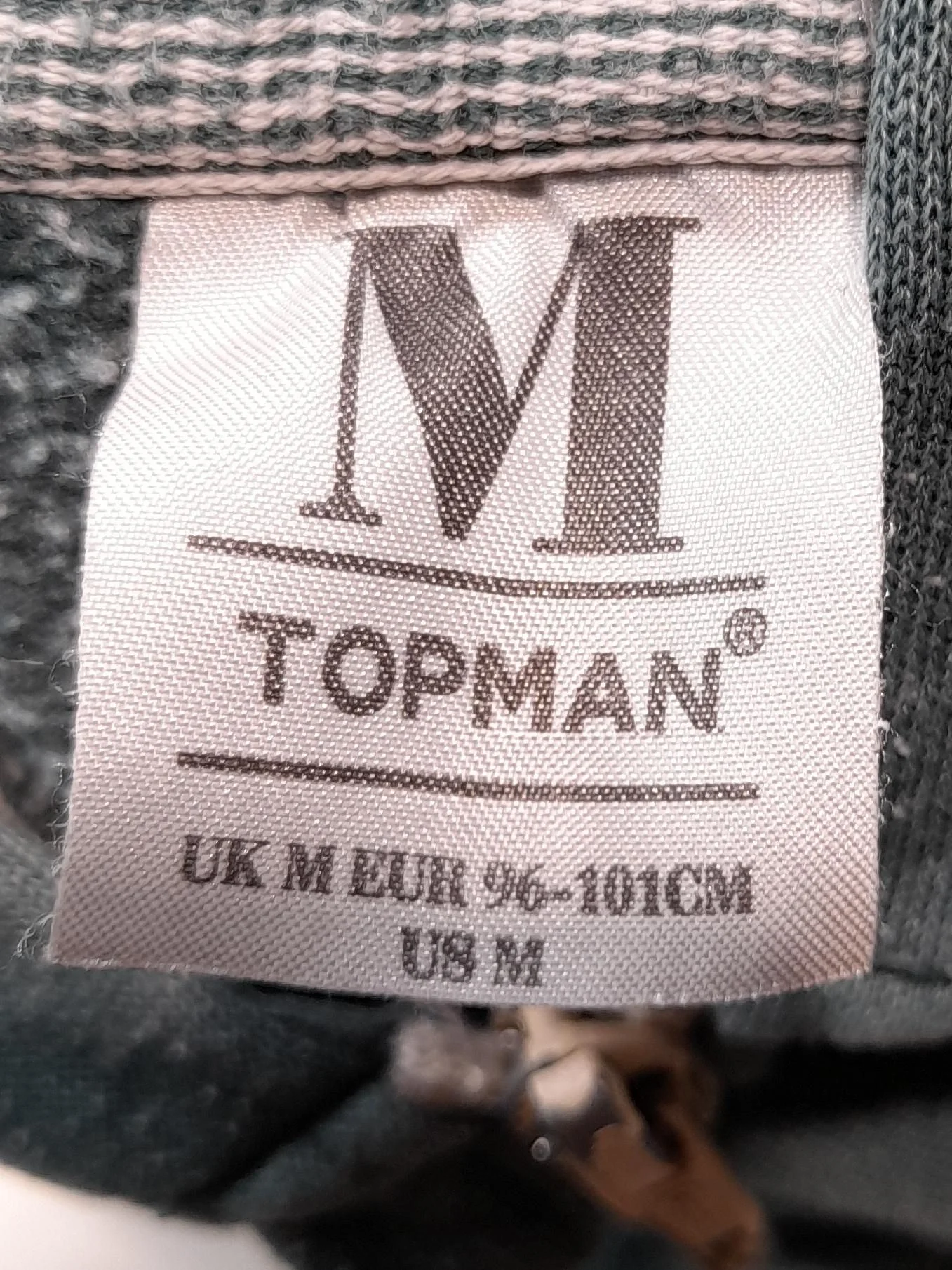 Topman Men's Hoodie M Green Cotton with Polyester Pullover - Image 6