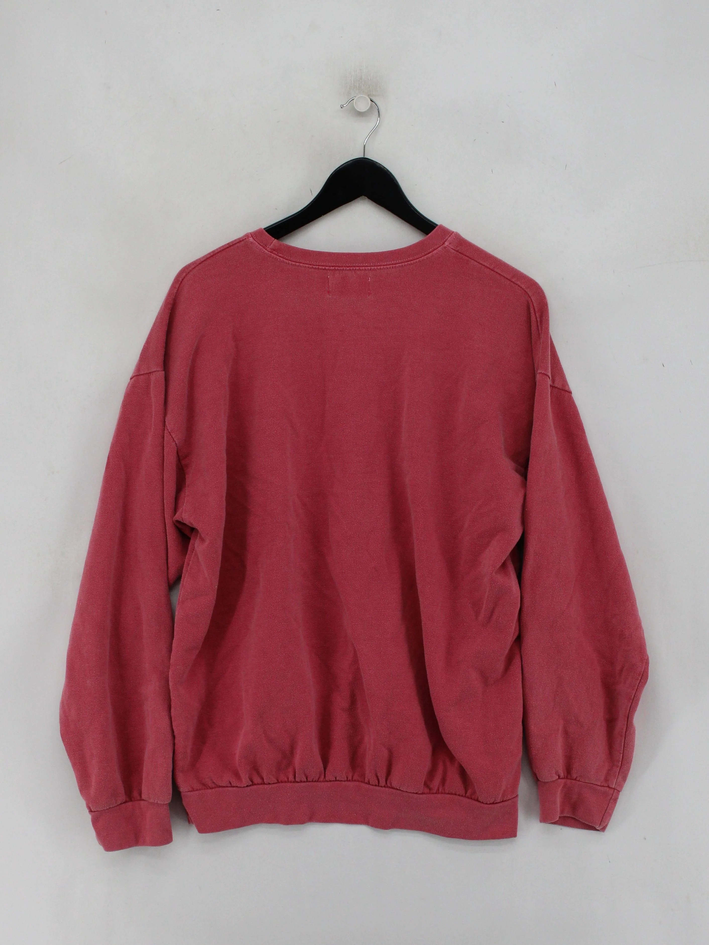 Topman Men's Hoodie S Red Polyester with Cotton, Elastane Pullover - Image 2
