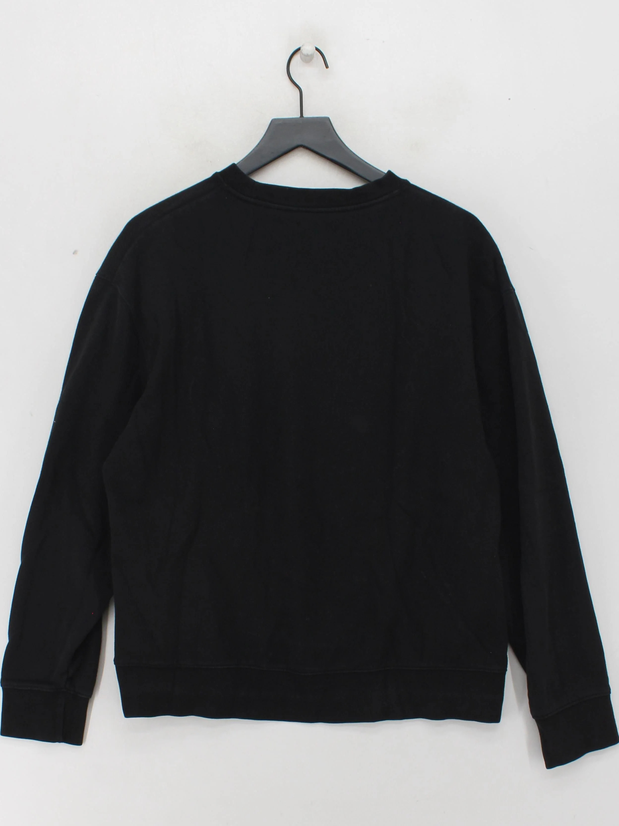 Topman Men's Hoodie XL Black Cotton with Polyester, Elastane Pullover - Image 2