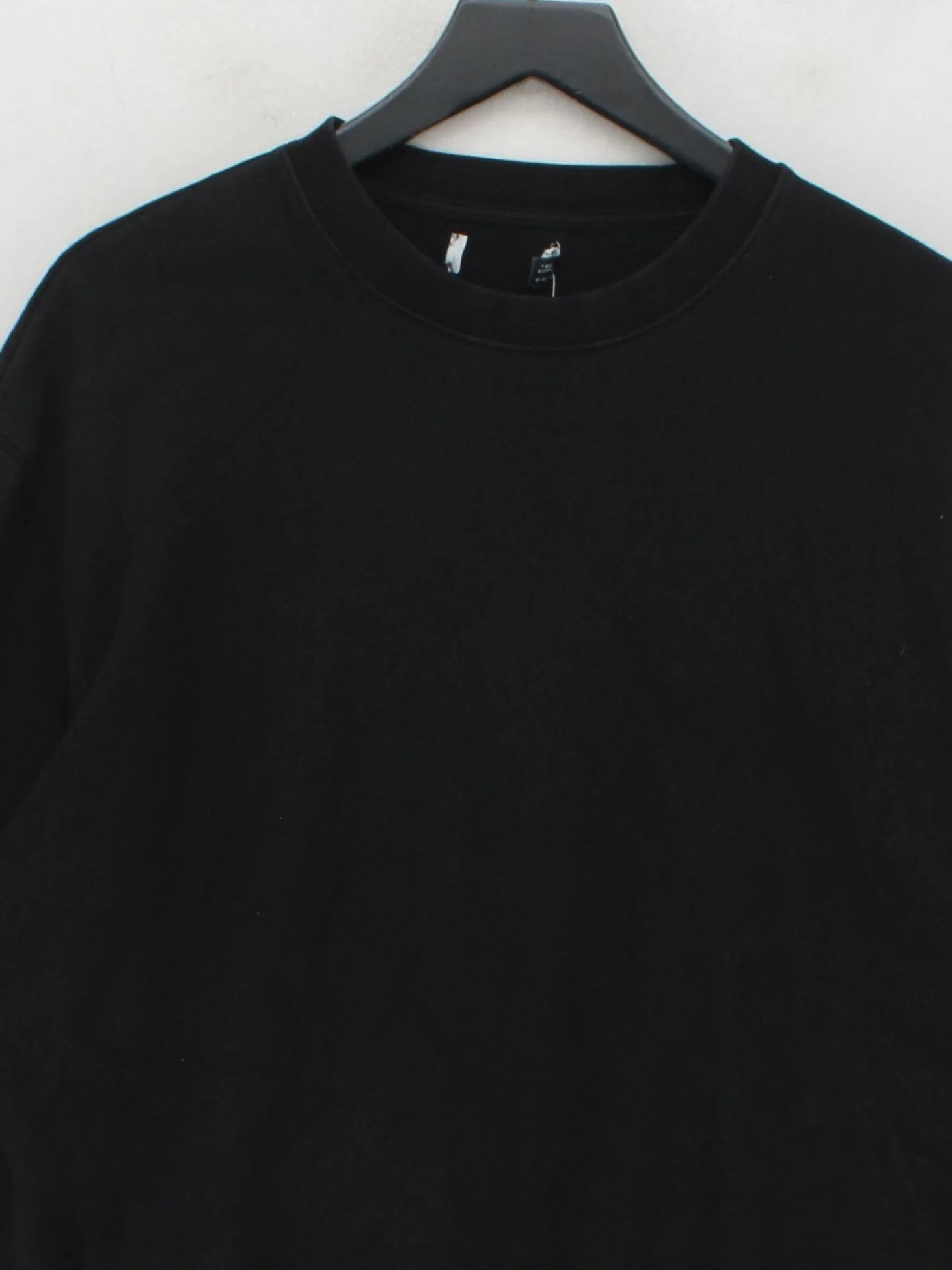 Topman Men's Hoodie XL Black Cotton with Polyester, Elastane Pullover - Image 3