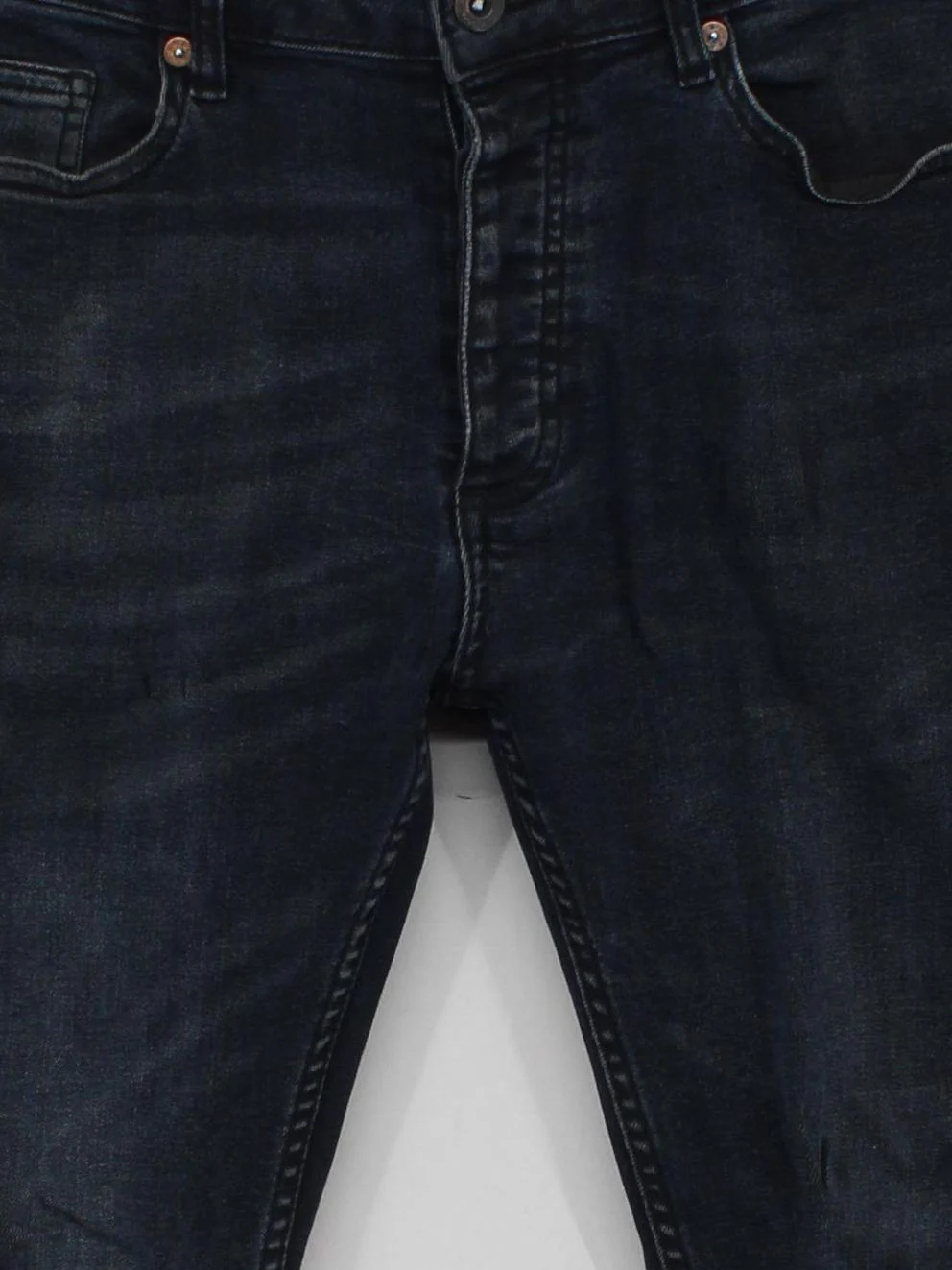 Topman Men's Jeans W 32 in; L 32 in Blue Cotton with Elastane Skinny - Image 3