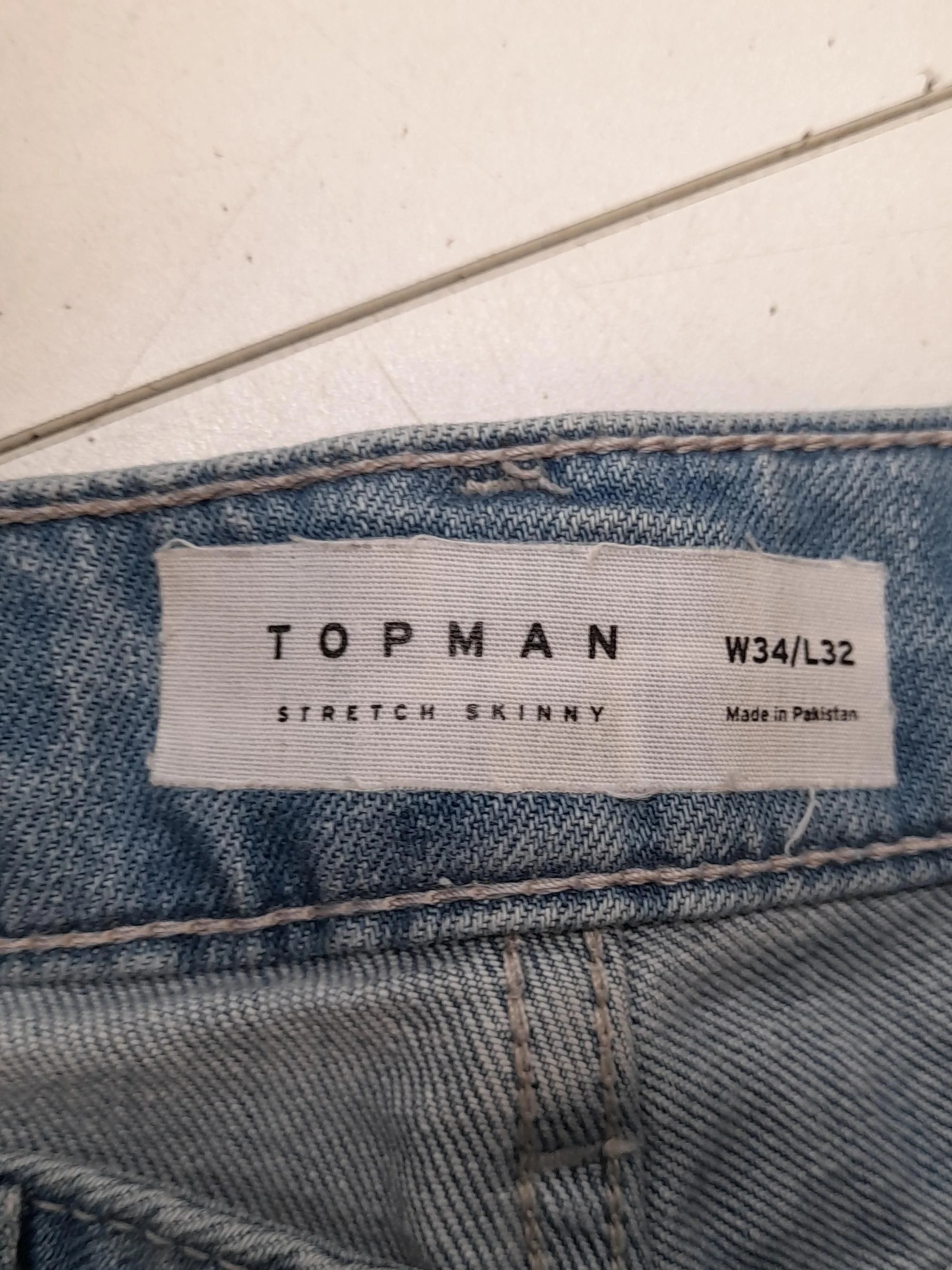 Topman Men's Jeans W 34 in Blue Cotton with Elastane Skinny - Image 5