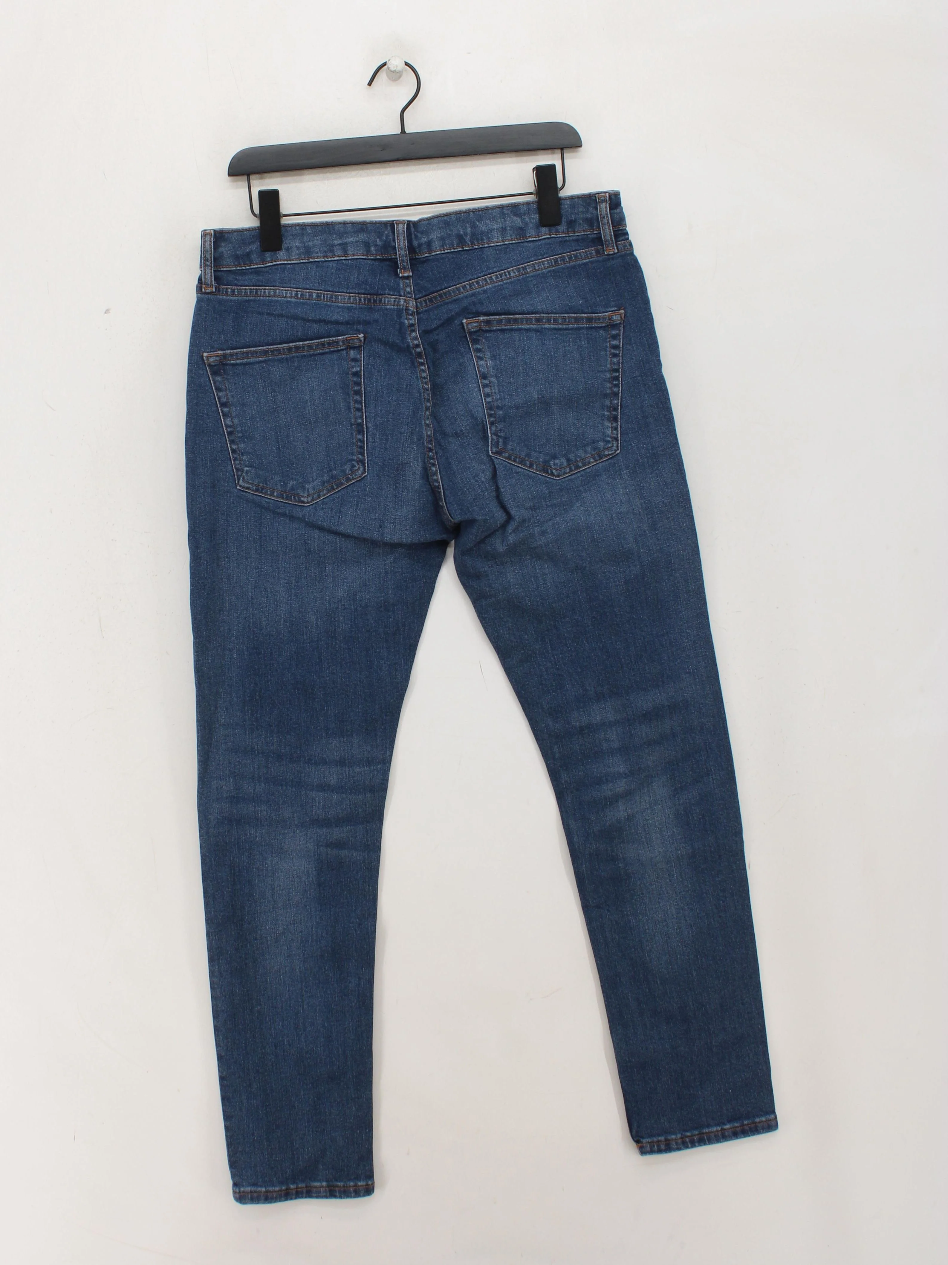 Topman Men's Jeans W 34 in; L 30 in Blue Cotton with Elastane Skinny - Image 2