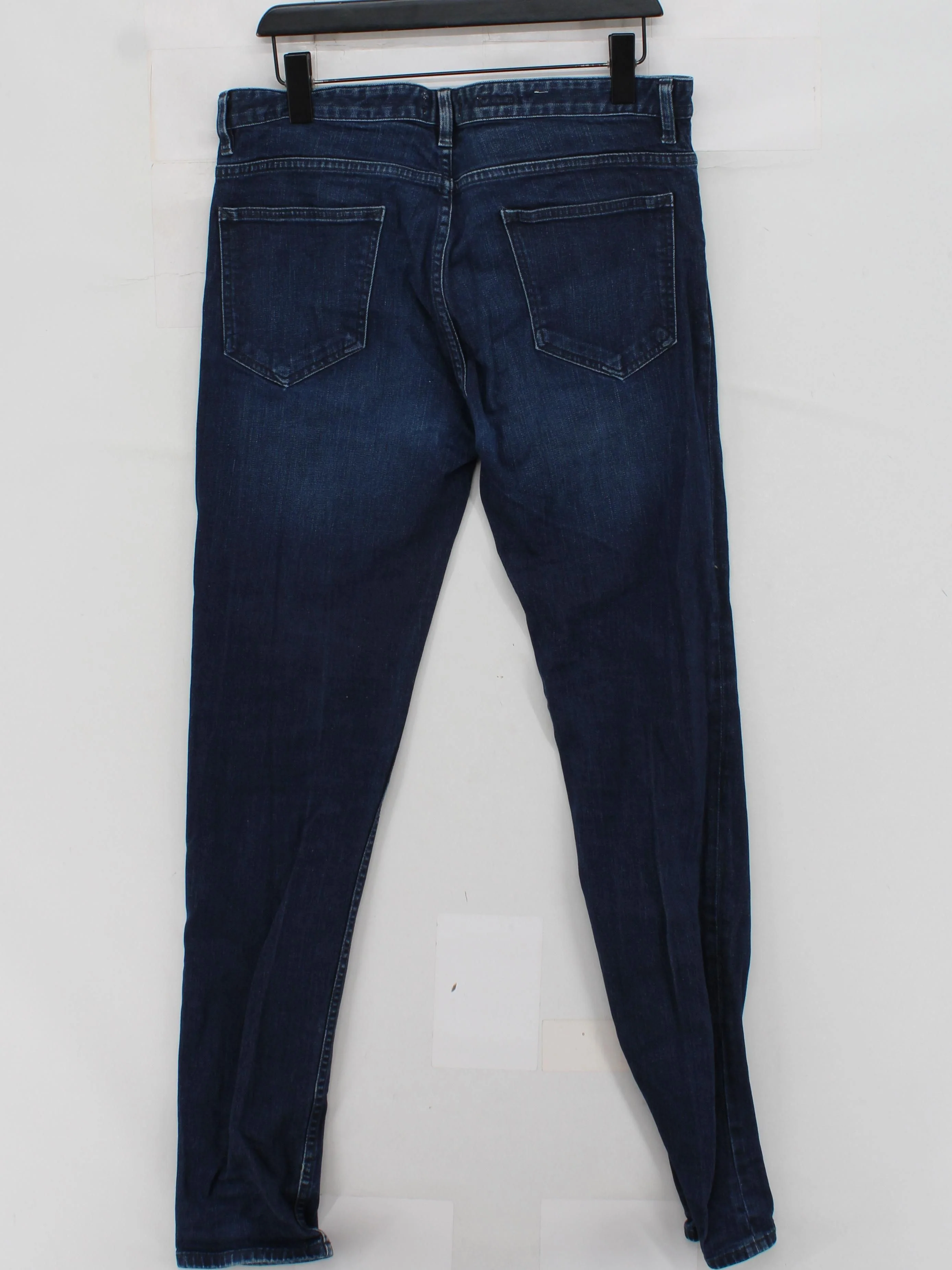 Topman Men's Jeans W 34 in; L 34 in Blue Cotton with Elastane Skinny - Image 2