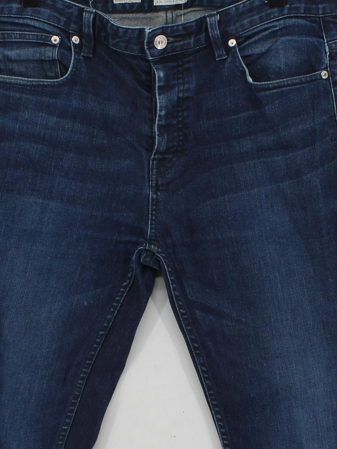 Topman Men's Jeans W 34 in; L 34 in Blue Cotton with Elastane Skinny - Image 3