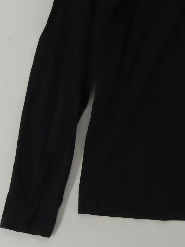 Topman Men's Jumper L Black 100% Wool Crew Neck Pullover - Image 4