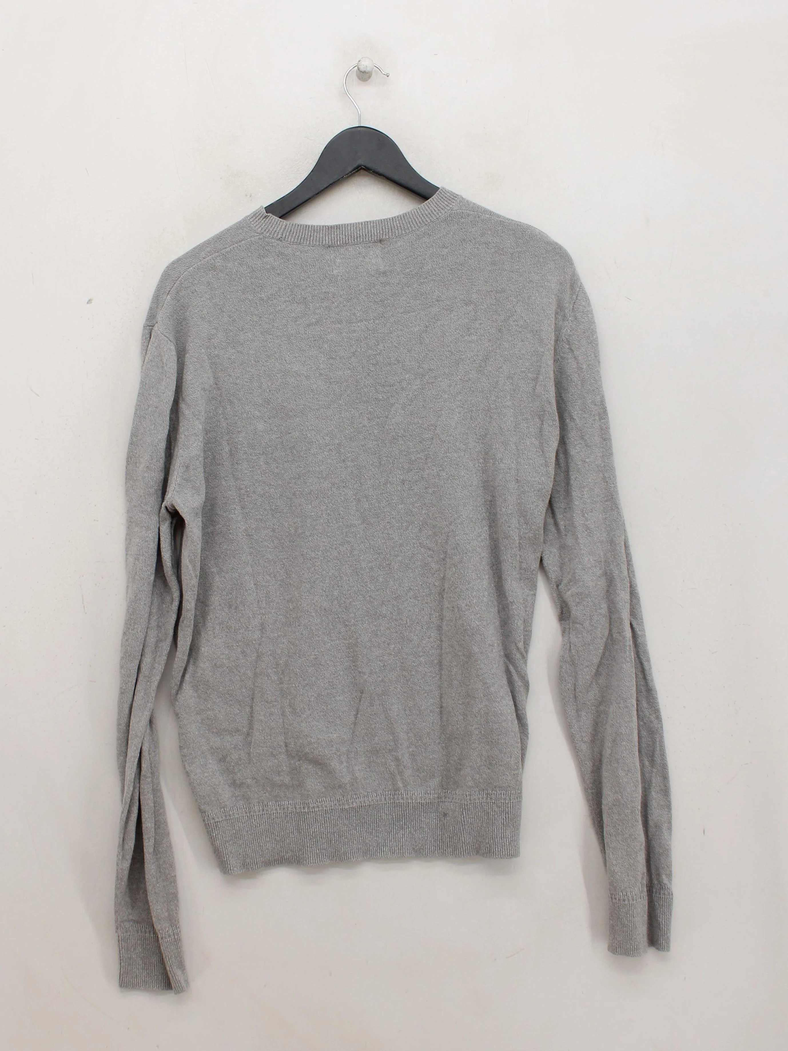 Topman Men's Jumper L Grey 100% Cotton Round Neck Pullover - Image 2