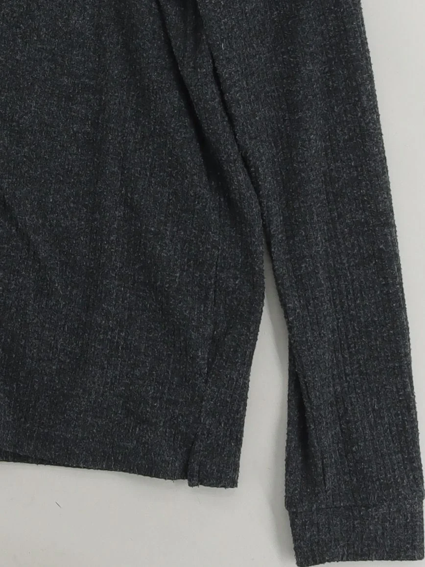 Topman Men's Jumper L Grey Polyester with Viscose Round Neck Pullover - Image 4