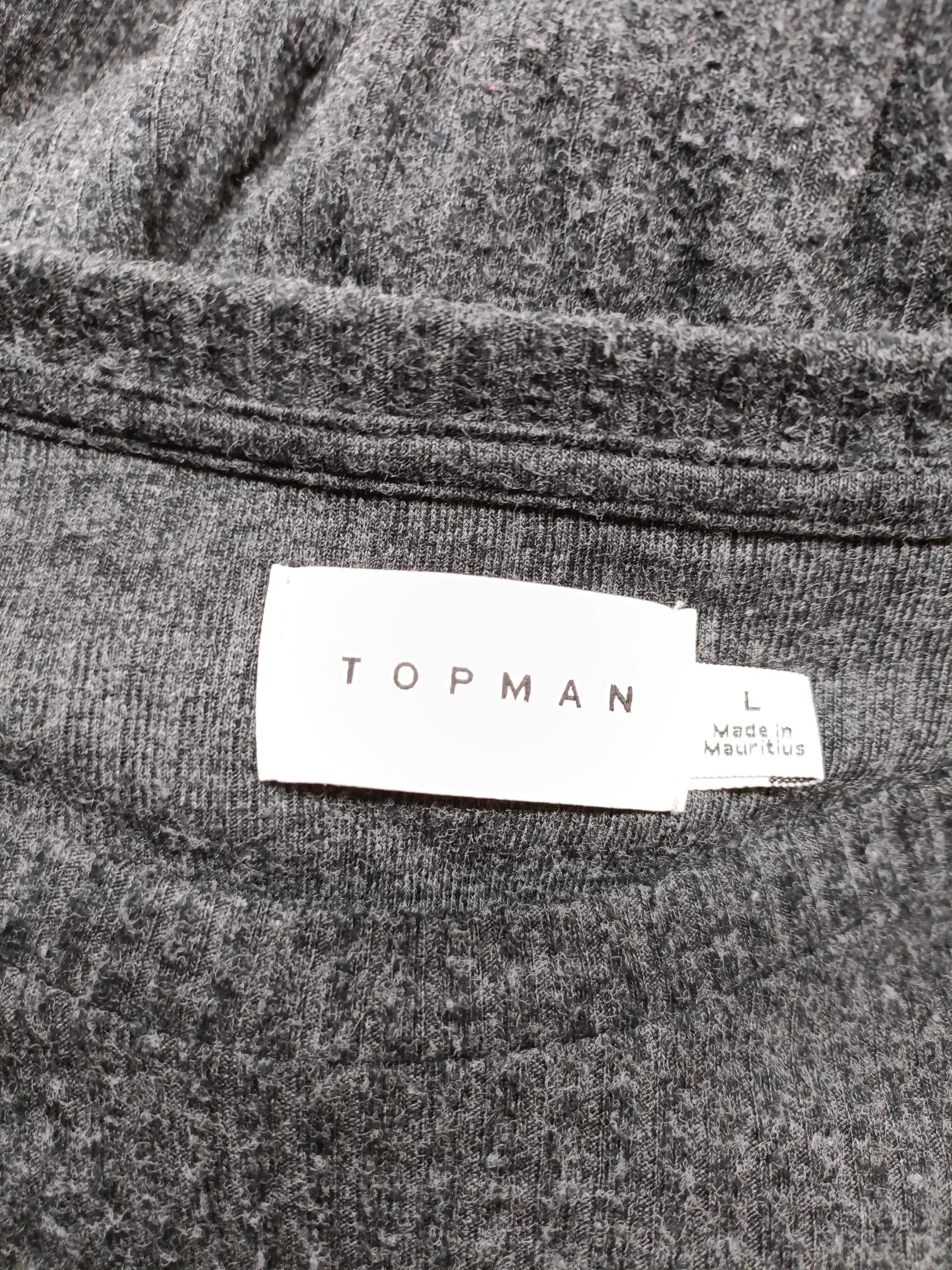 Topman Men's Jumper L Grey Polyester with Viscose Round Neck Pullover - Image 6