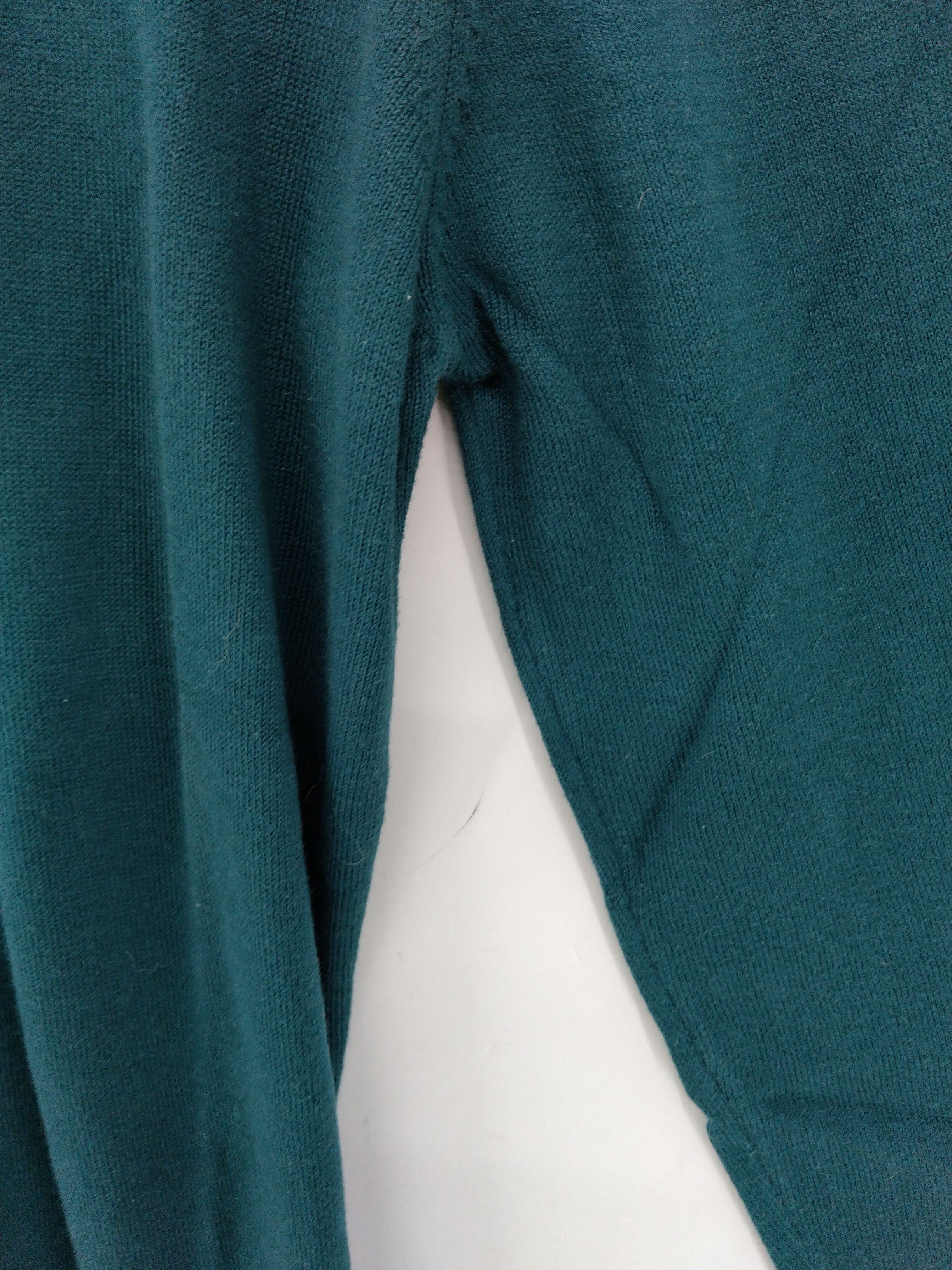 Topman Men's Jumper S Green Cotton with Polyester, Viscose Crew Neck Pullover - Image 5