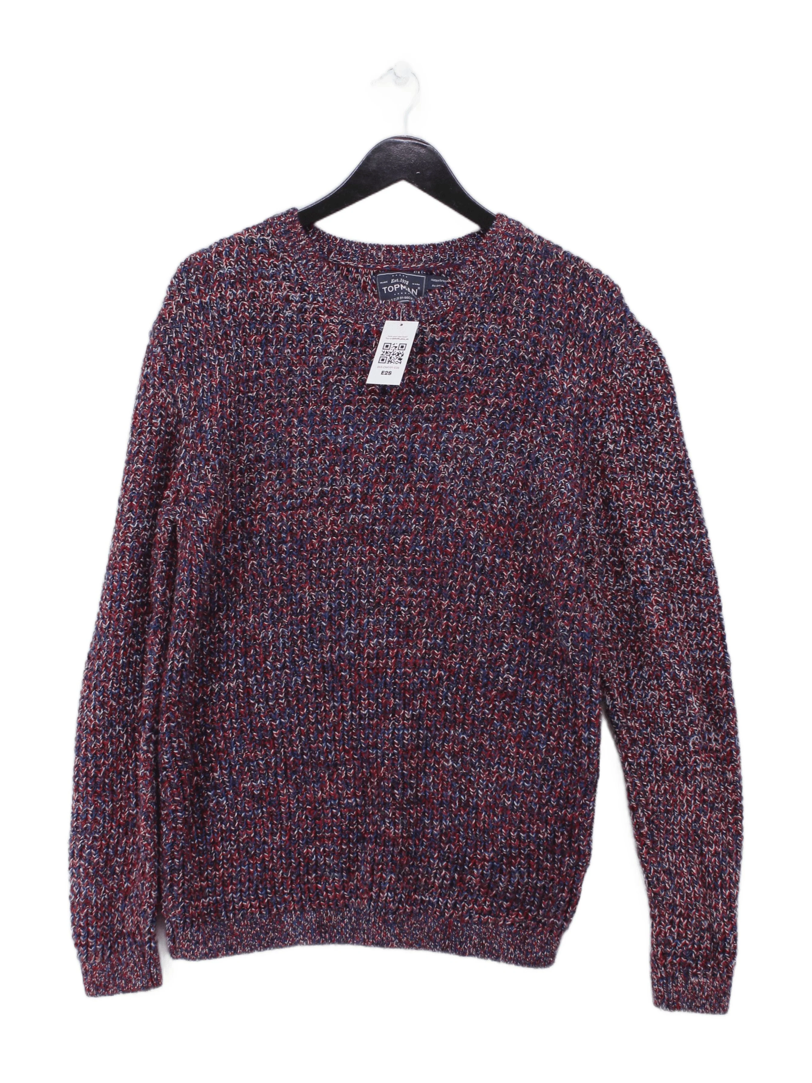 Topman Men's Jumper S Multi 100% Acrylic Round Neck Pullover