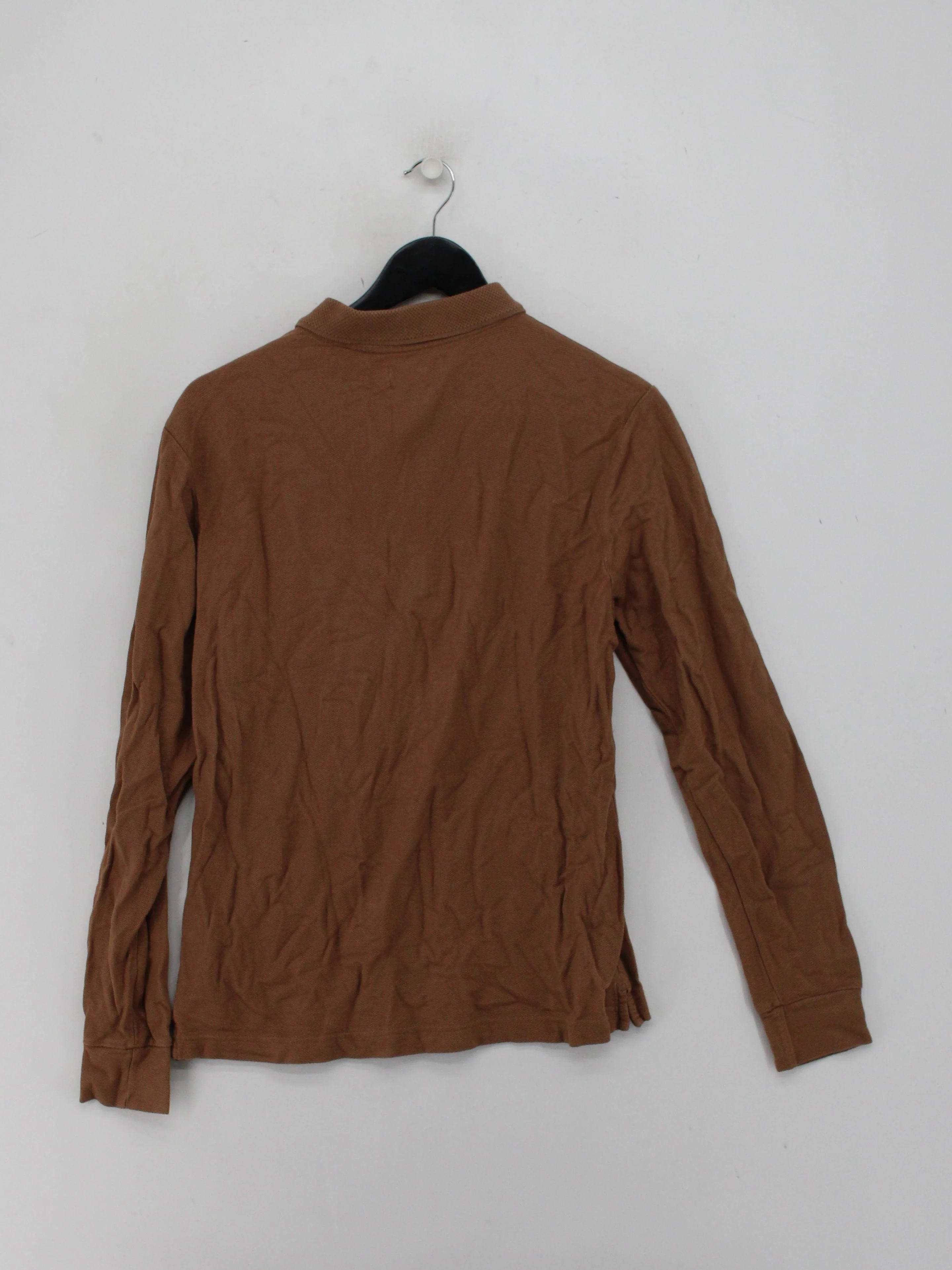 Topman Men's Polo S Brown 100% Cotton Basic - Image 2