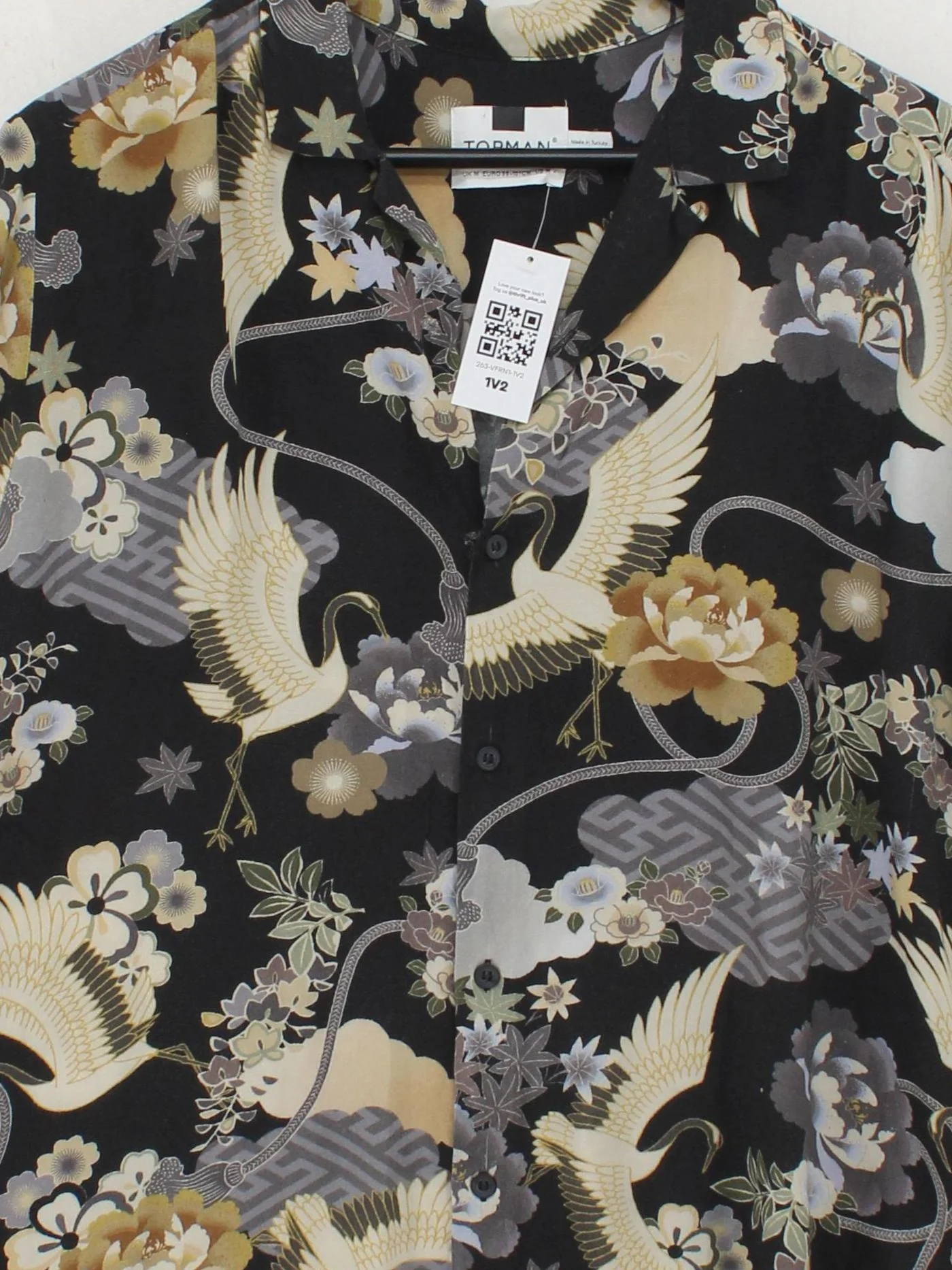 Topman Men's Shirt M Black 100% Viscose Basic - Image 3
