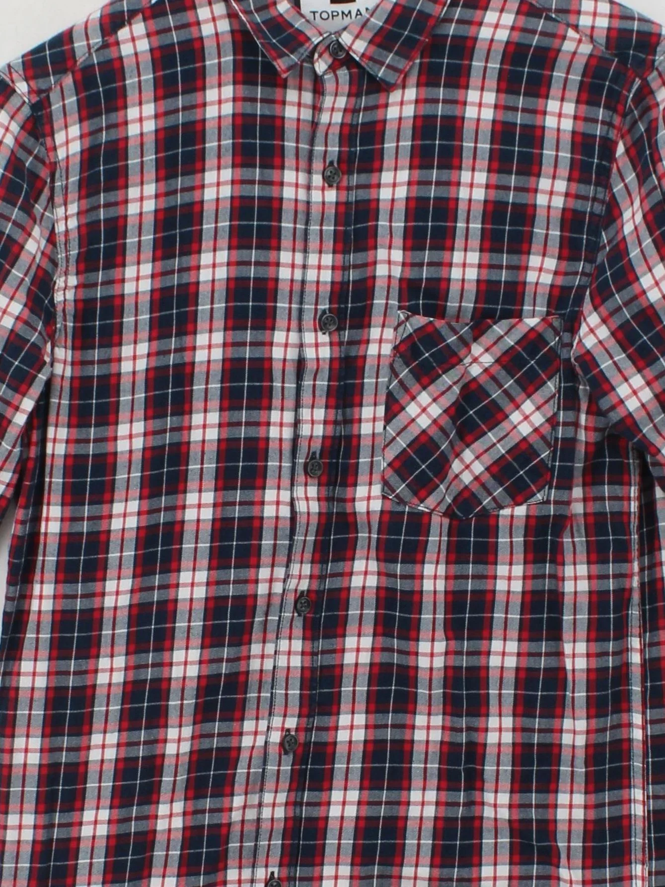 Topman Men's Shirt S Multi Checkered 100% Cotton Basic - Image 3