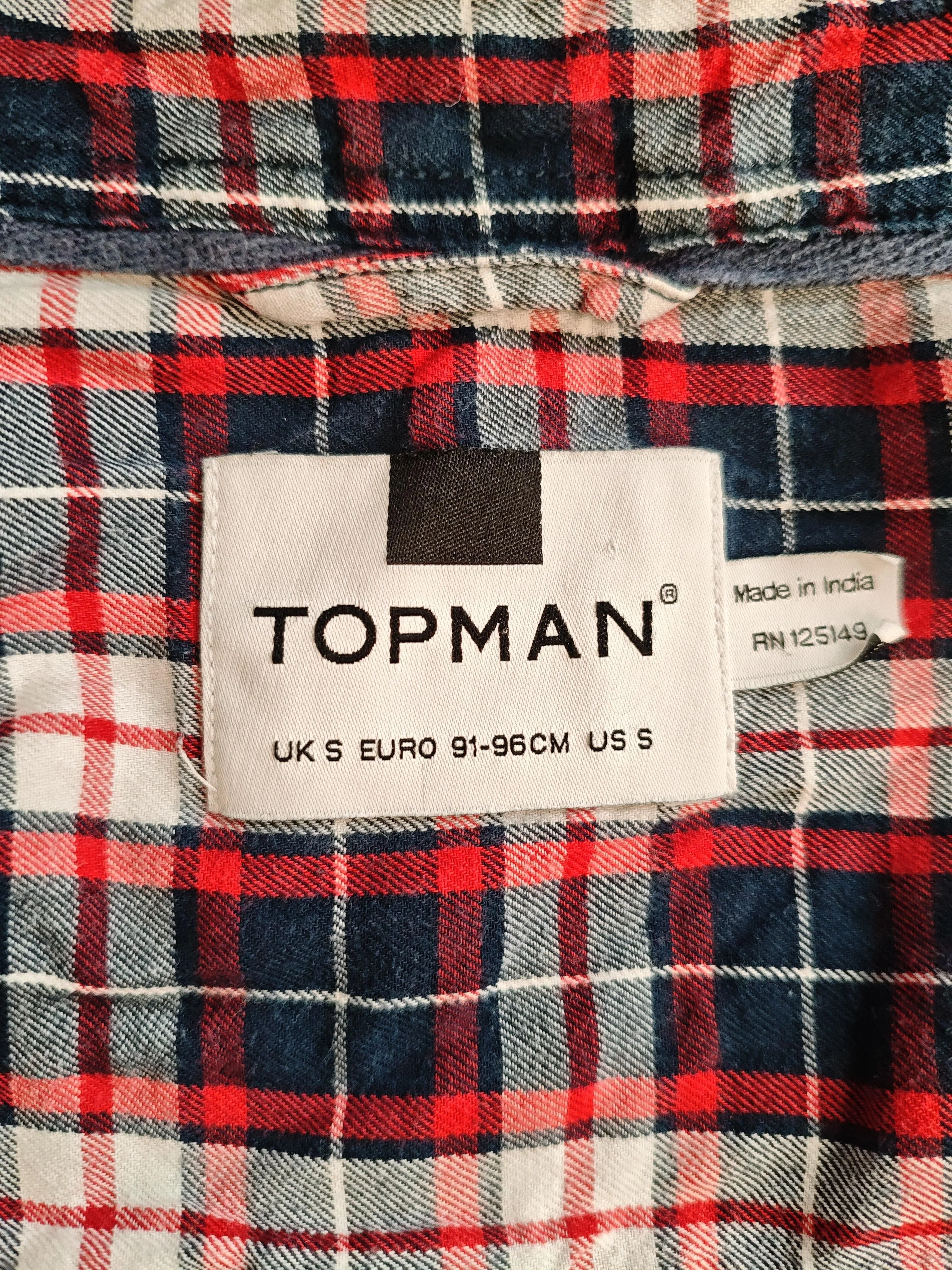 Topman Men's Shirt S Multi Checkered 100% Cotton Basic - Image 5