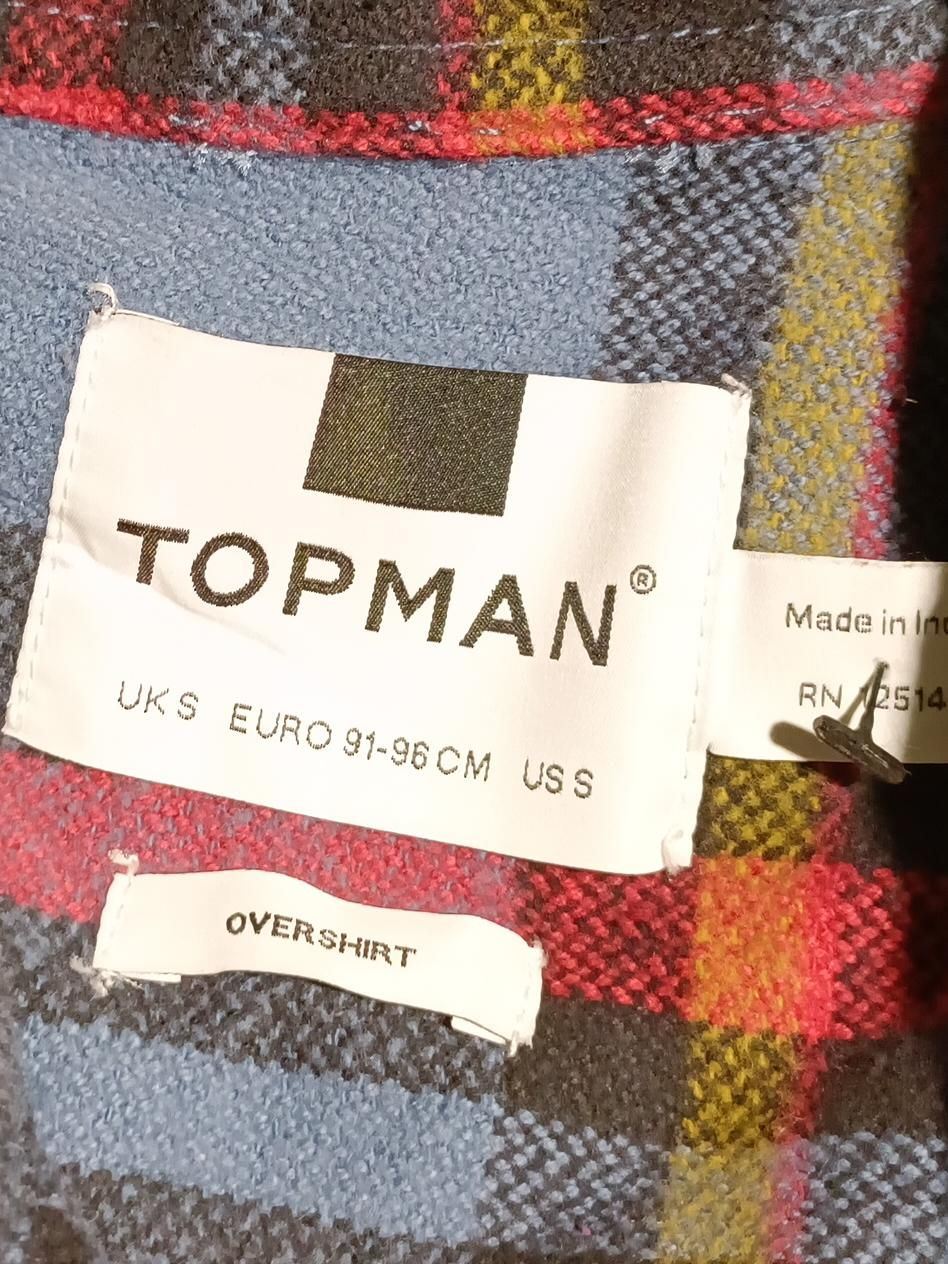 Topman Men's Shirt S Multi Checkered 100% Cotton Basic - Image 5