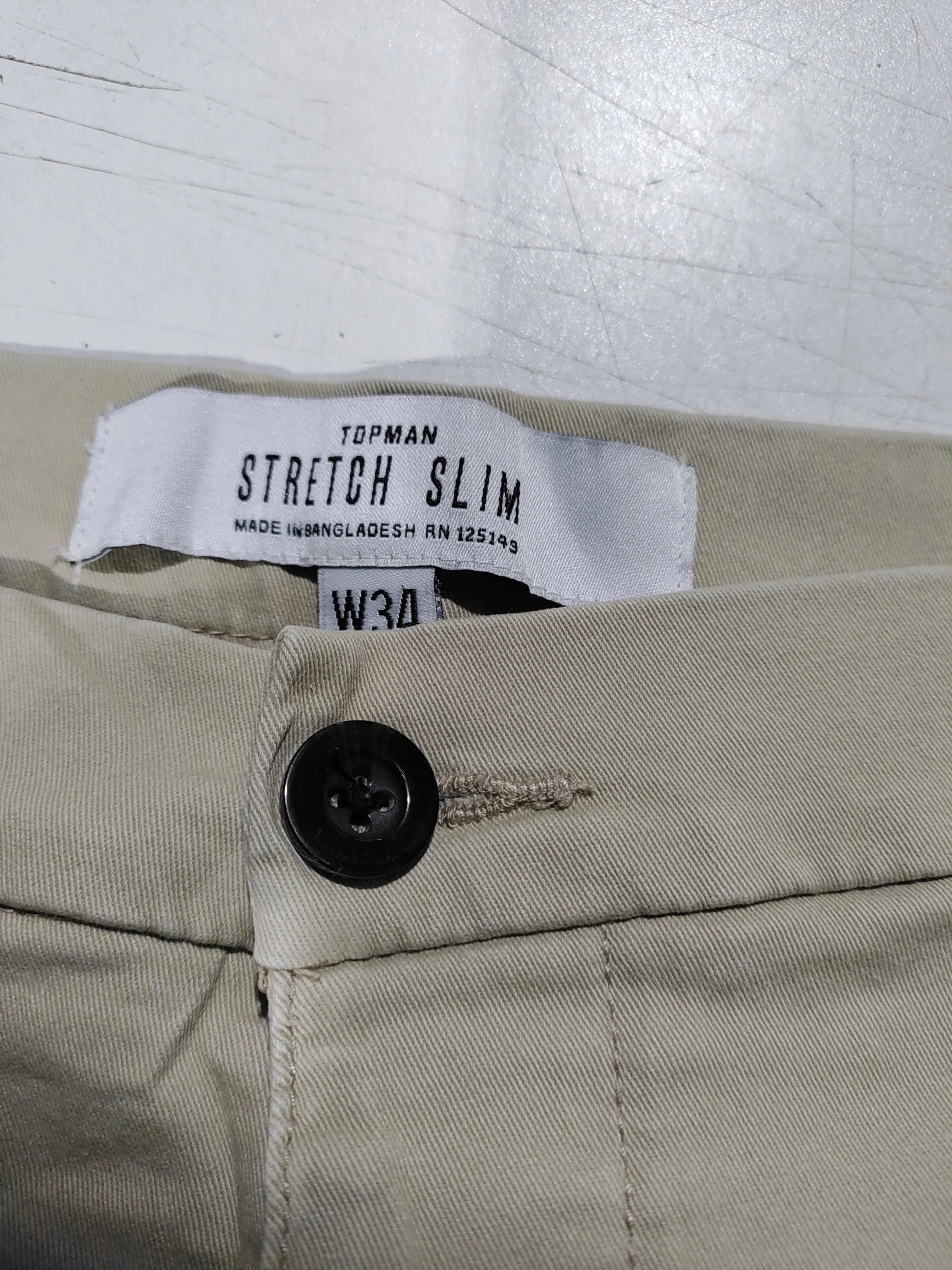 Topman Men's Shorts W 34 in Tan Cotton with Elastane Chino - Image 5