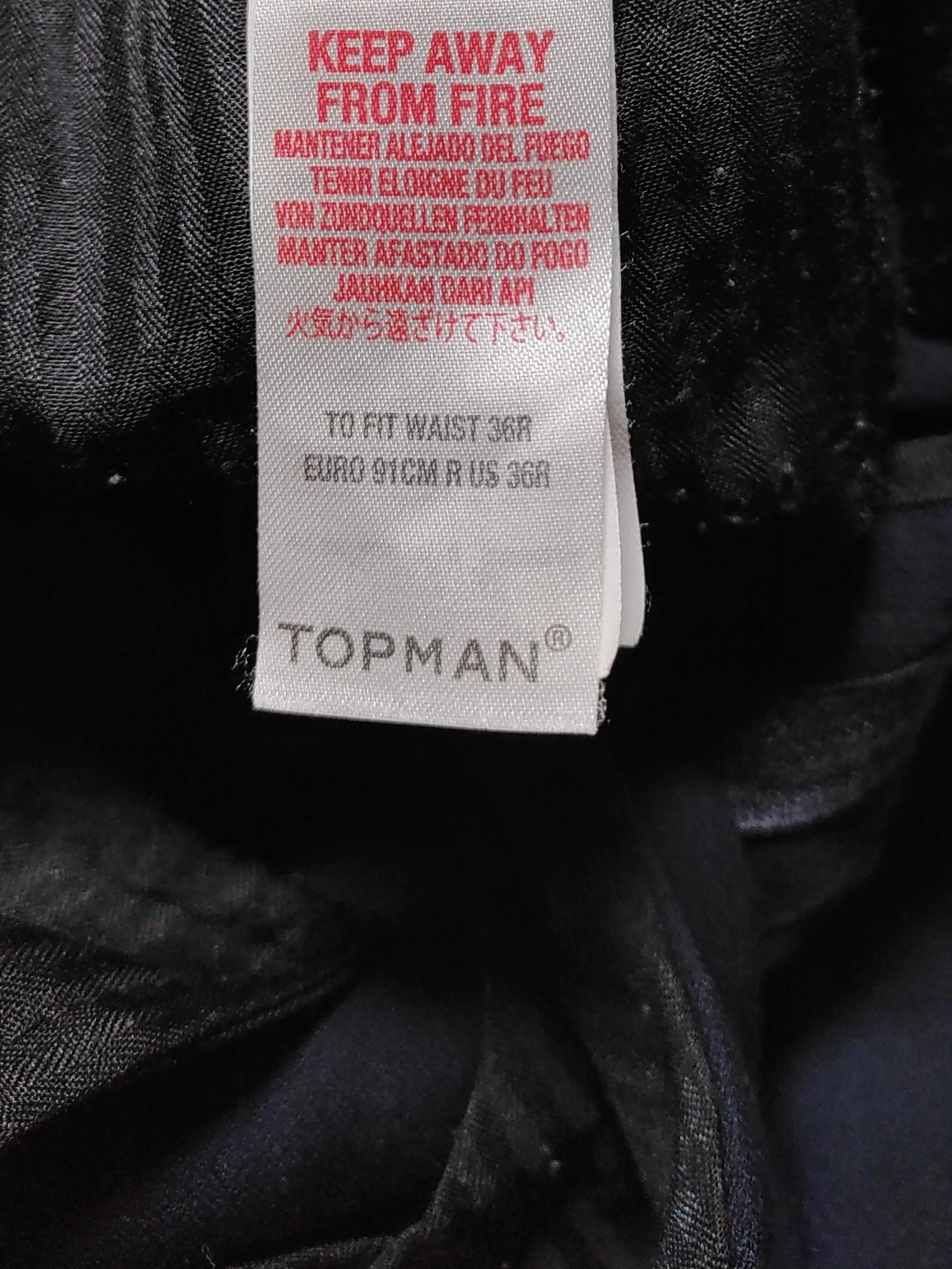 Topman Men's Suit Trousers W 36 in Blue Polyester with Viscose Dress Pants - Image 5