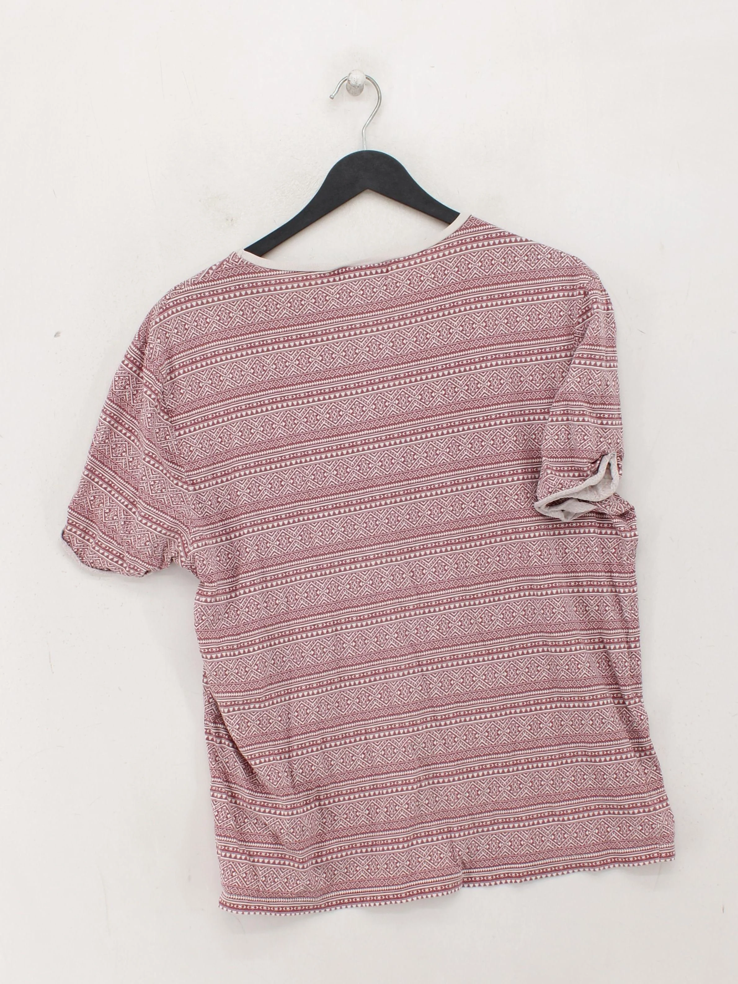 Topman Men's T-Shirt L Multi Geometric 100% Other Basic - Image 2