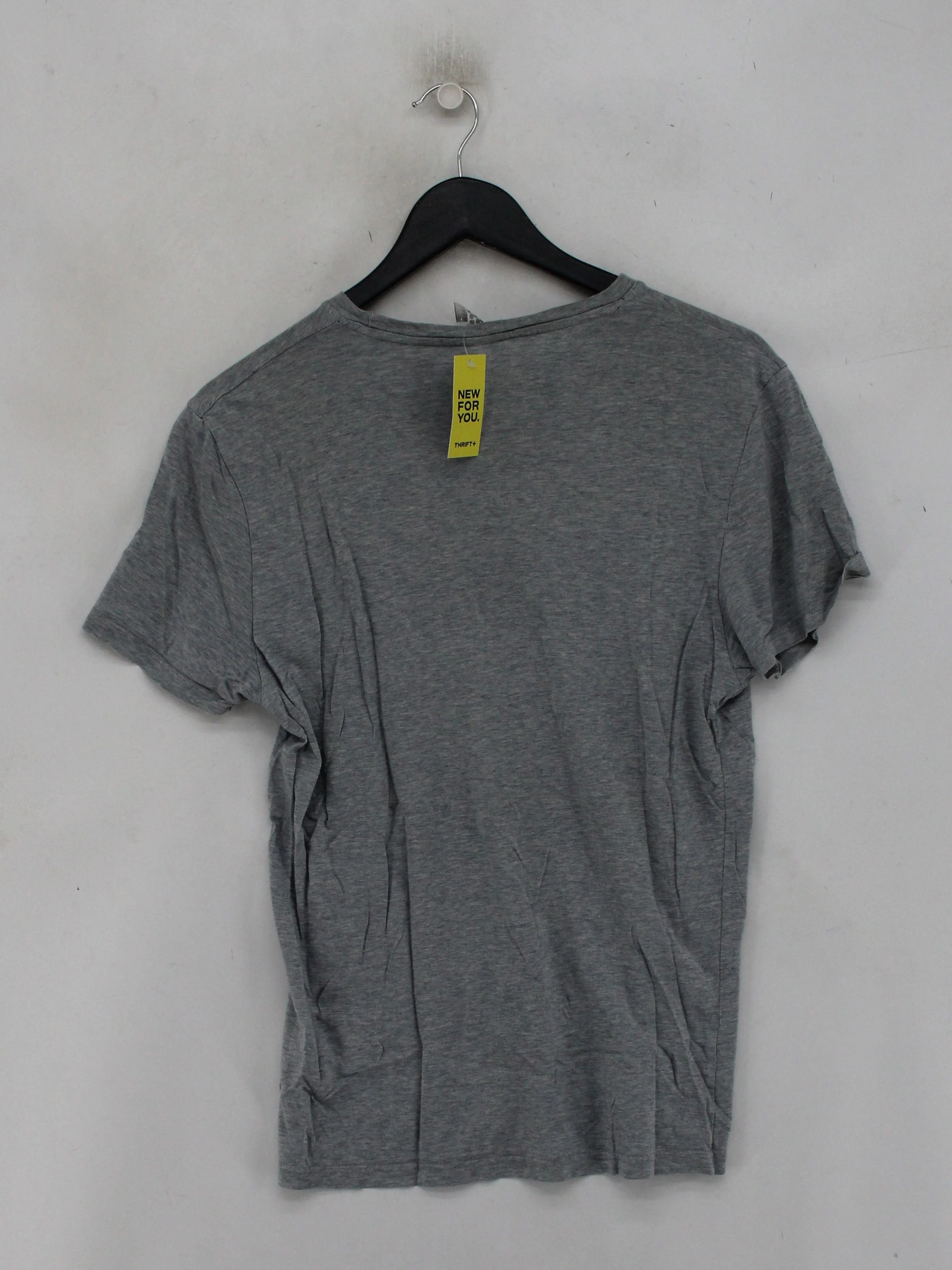Topman Men's T-Shirt M Grey 100% Cotton Basic - Image 2