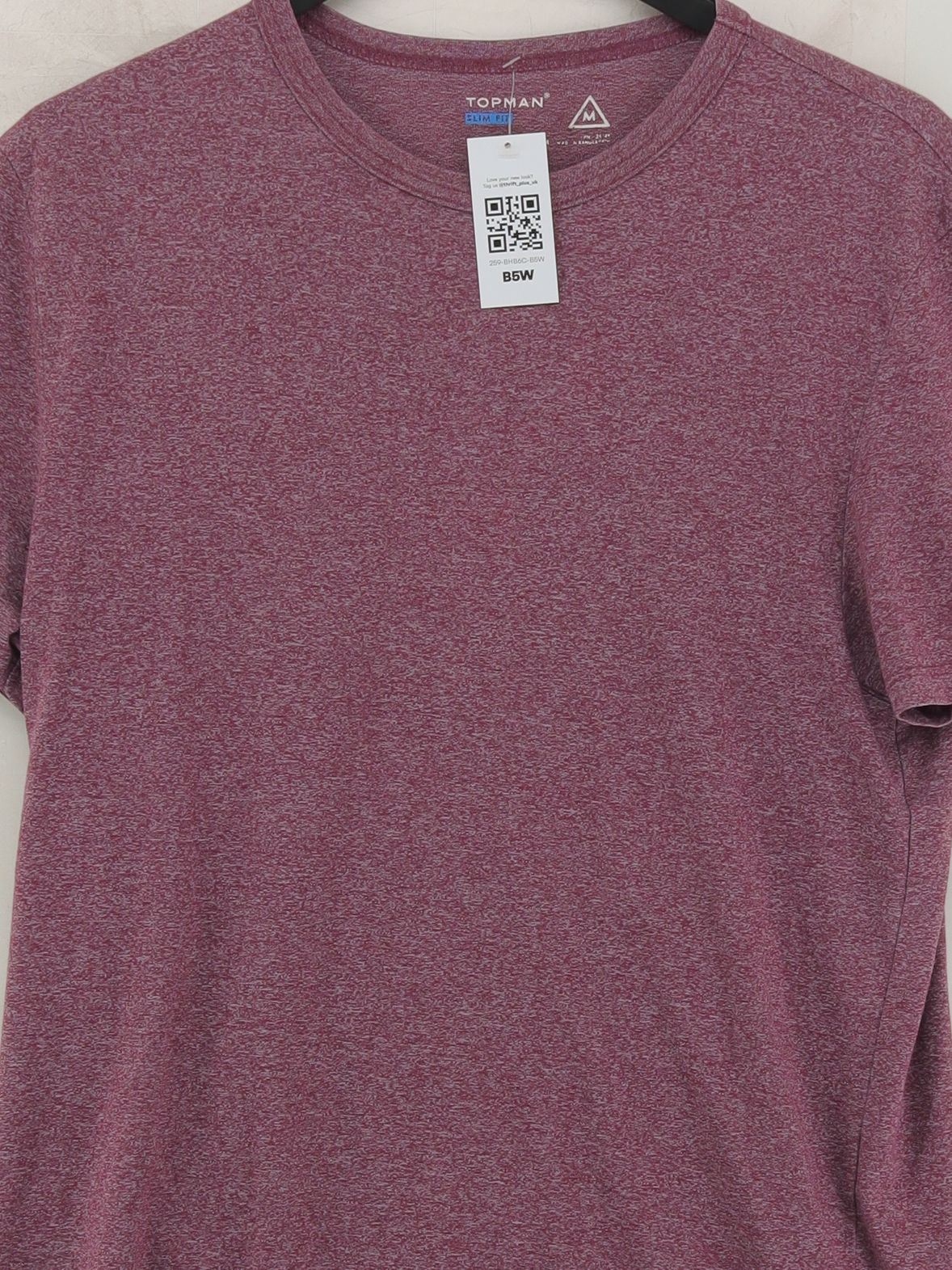 Topman Men's T-Shirt M Red 100% Other Basic - Image 3