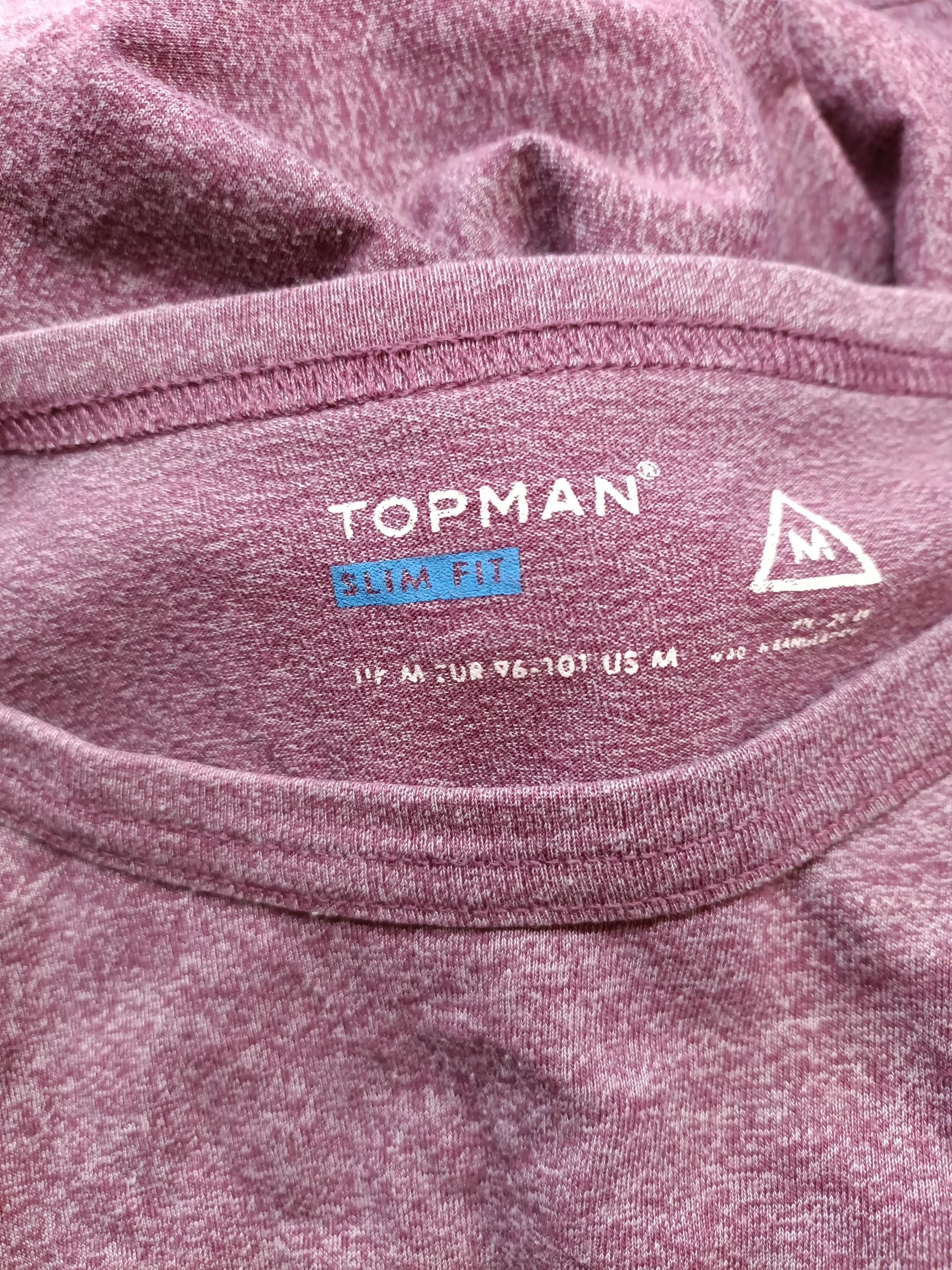 Topman Men's T-Shirt M Red 100% Other Basic - Image 5