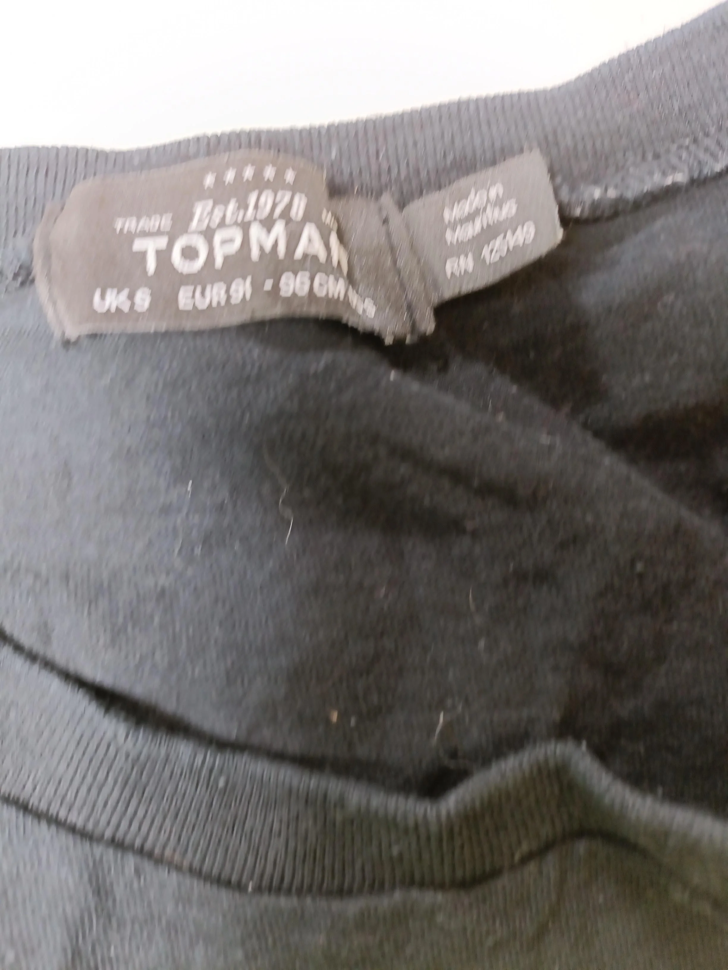 Topman Men's T-Shirt S Black Graphic 100% Cotton Basic - Image 6