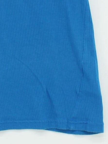 Topman Men's T-Shirt S Blue 100% Cotton Basic - Image 4